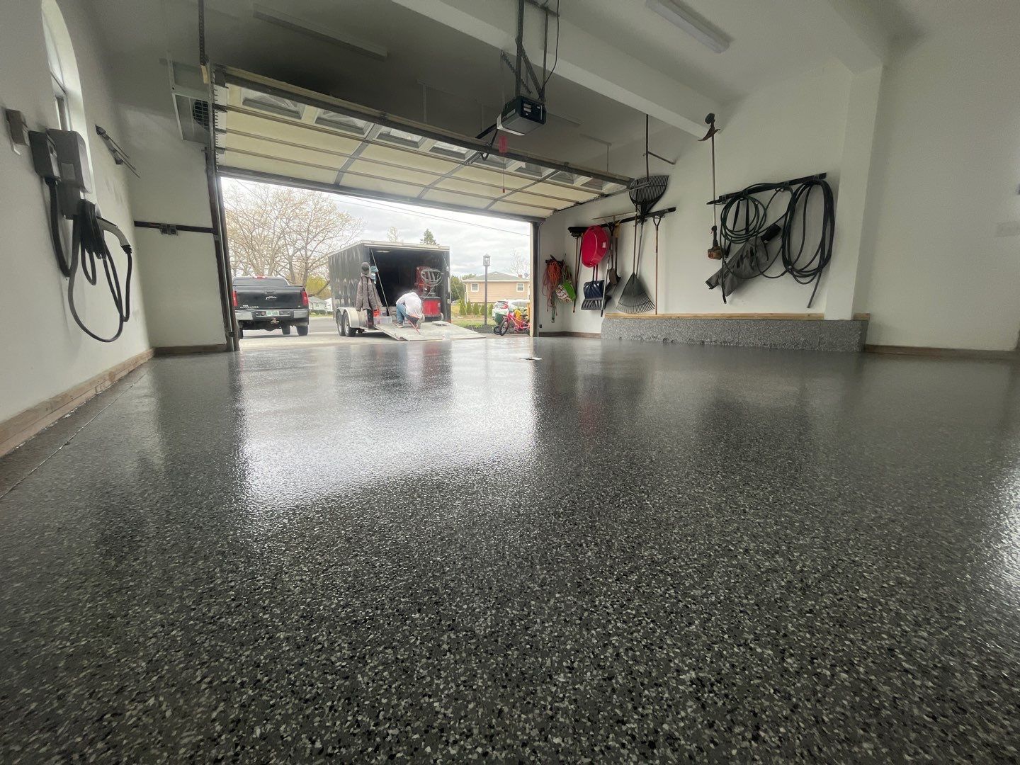Garage in Shrewsbury, MA 01545 by Symphony Concrete Coatings