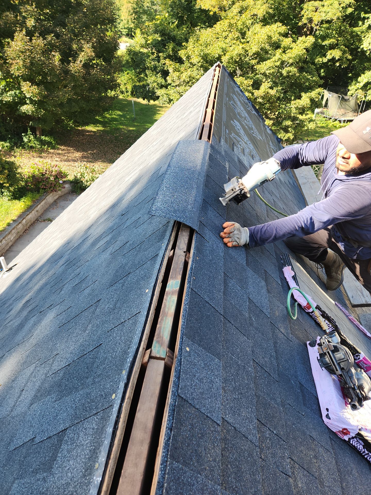 Residential Roofing Installation using Owens Corning TruDefinition Duration AR - Onyx Black by A Plus Exterior