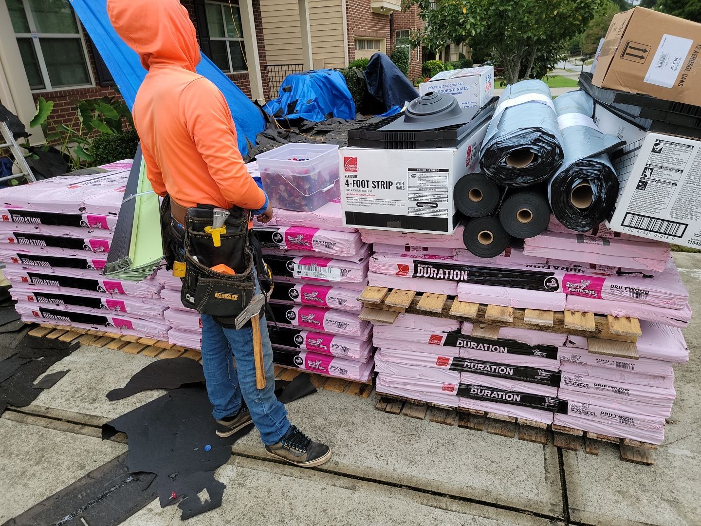 Residential Roofing Installation using Owens Corning by Inspector Roofing and Restoration