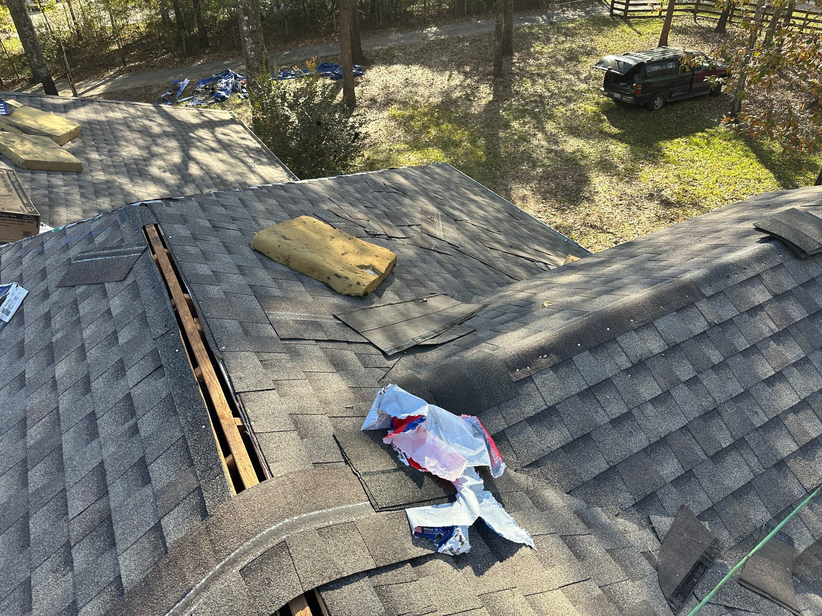 Residential Roofing Installation using GAF Timberline HDZ in Montgomery by Core Four Roofing