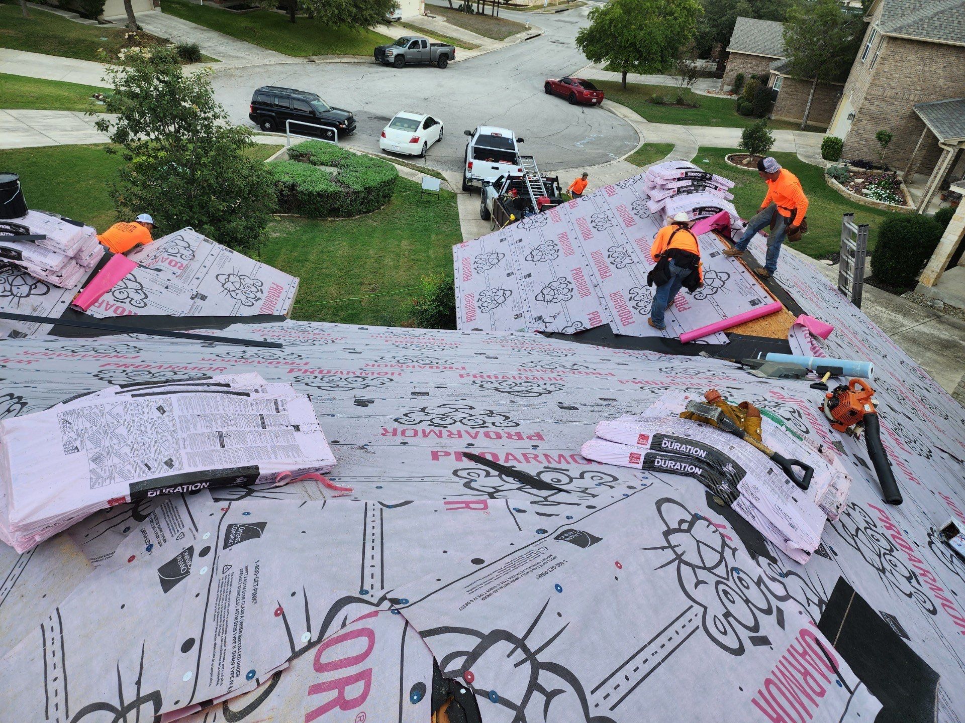 Residential Roof Replacement using Owens Corning Duration Shingles - Onyx Black by Premier Roofing and Contracting
