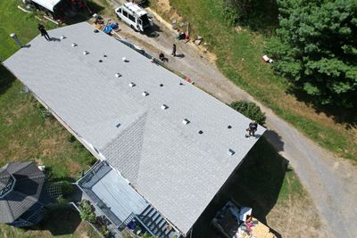 Residential Roofing Installation using GAF Timberline HDZ Fox Hollow Grey