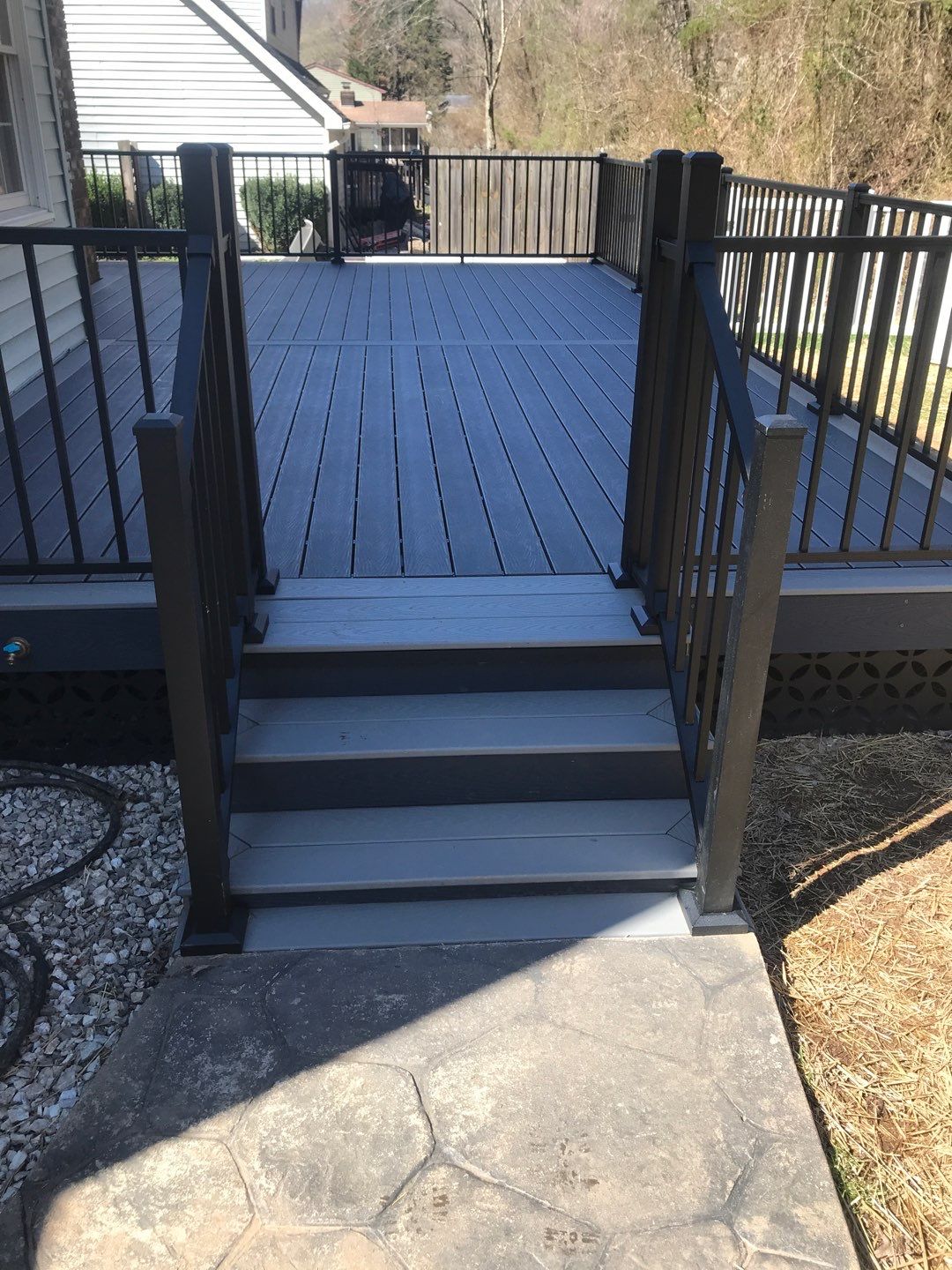 Deck Installation using Trex Decking and Railing  by Secure Construction Company Inc