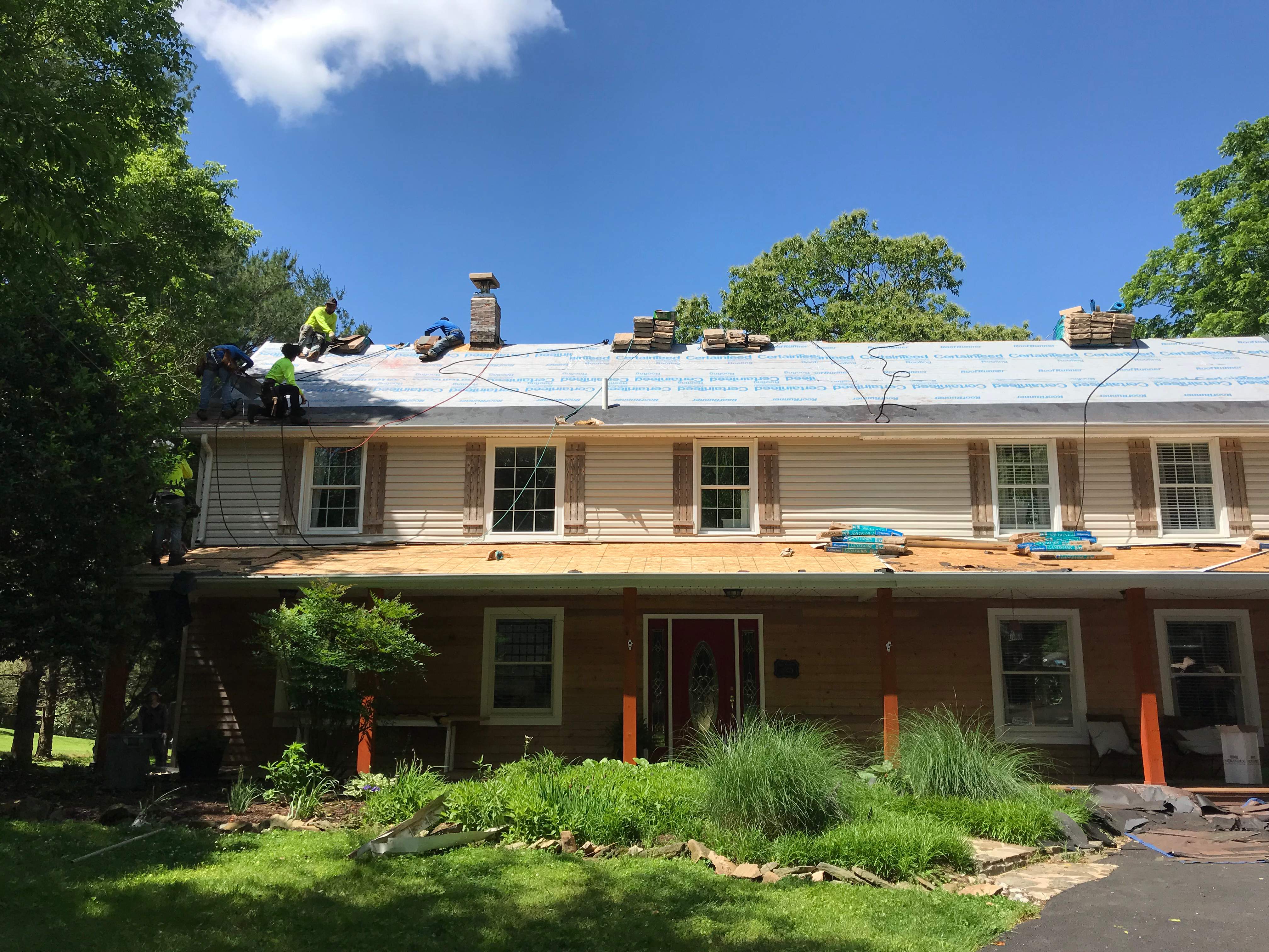 Residential Roofing Installation using Resawn Shake Shingles by Alpha Design Services