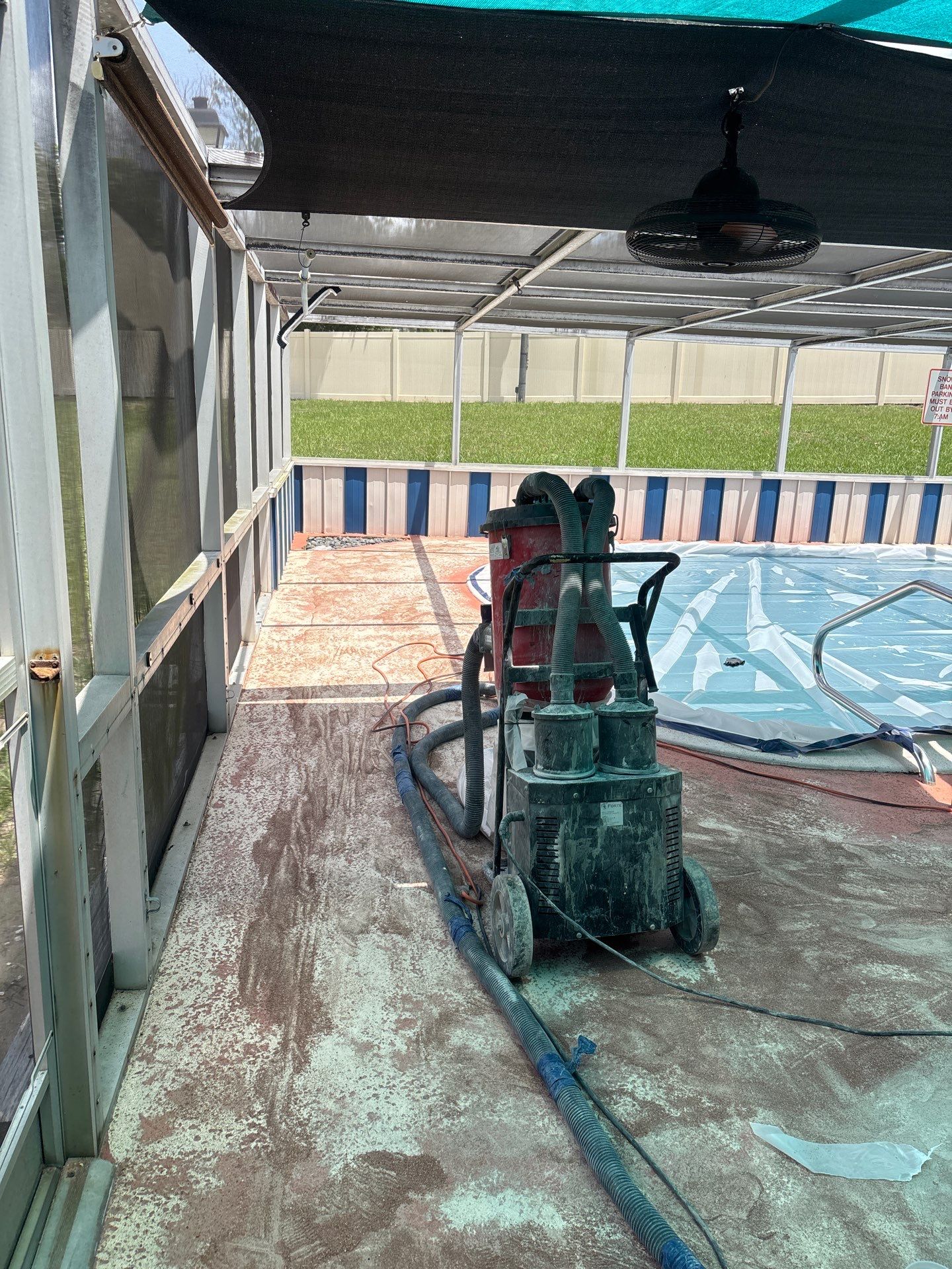 Lake Wales Pool Deck Concrete Coating with Orbit Flake by Performance Floors & Coating