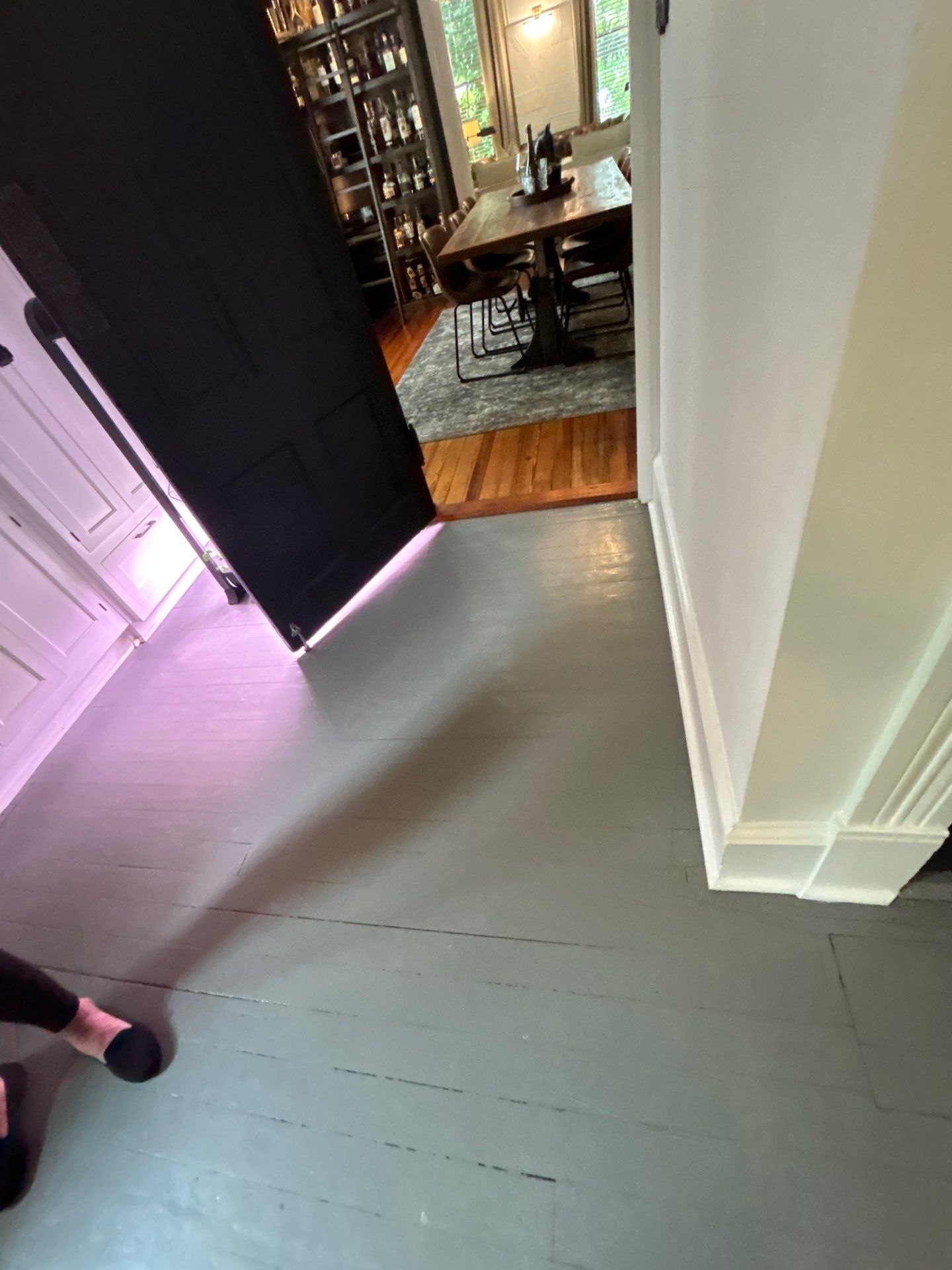 We restored this painted heart pine! by Footprints Floors of East Atlanta