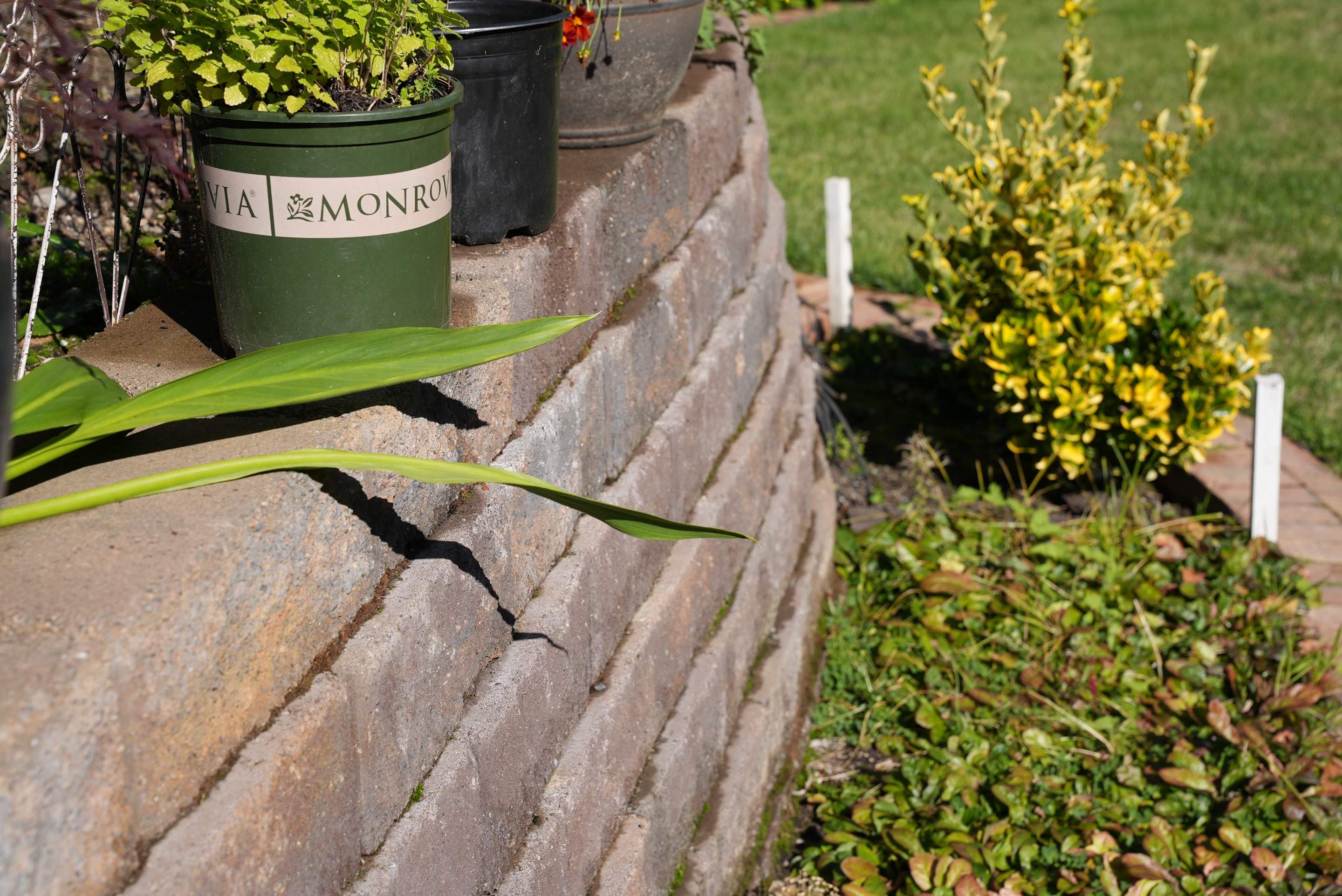 Mehta | Tiled Driveway with Sealer & Retaining Wall  by Jireh Asphalt & Concrete Inc 