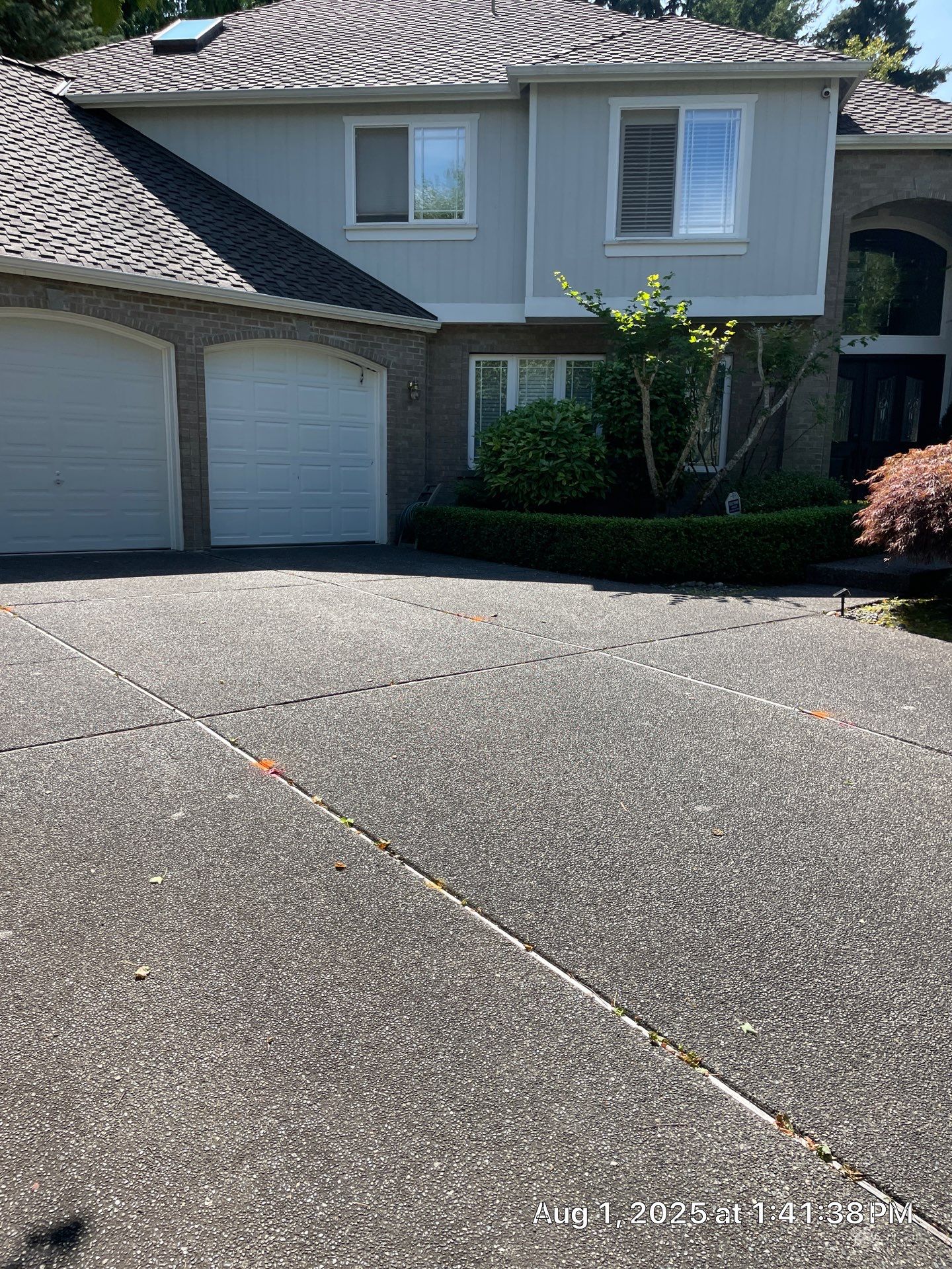 Multi-color Stamped & Sealed Concrete Driveway Renovation | Mukilteo by Jireh Asphalt & Concrete Inc