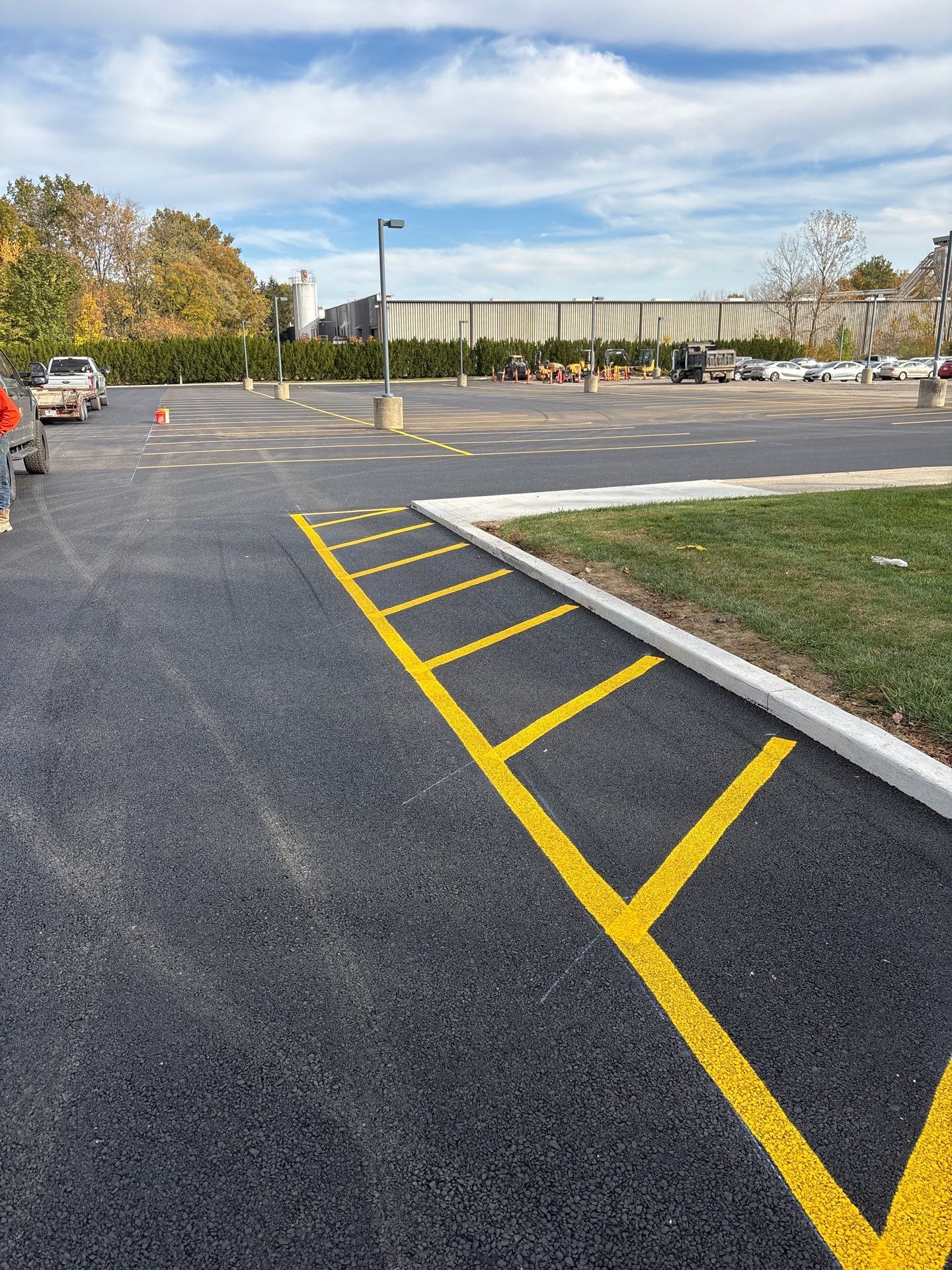 Employee Parking Lot by Concrete One Construction