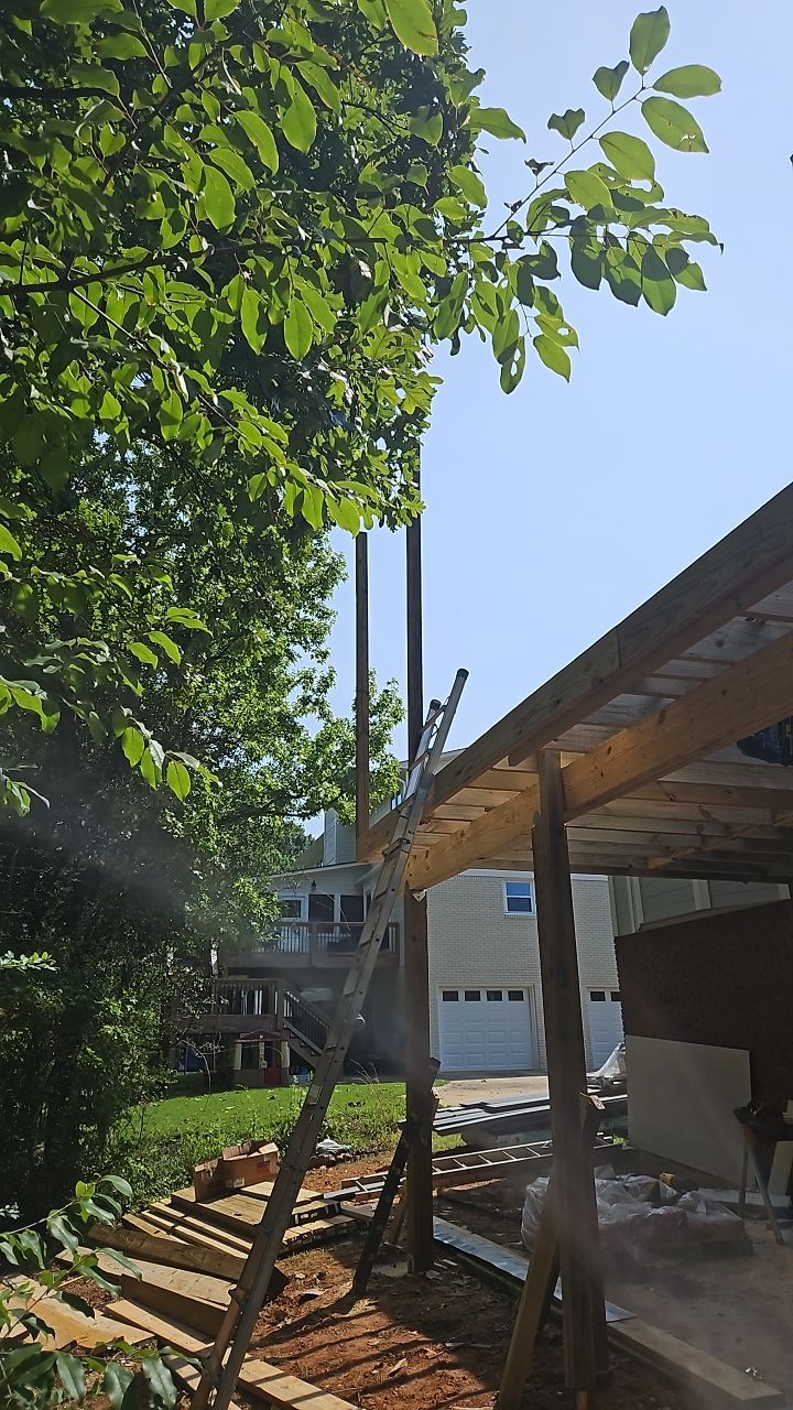 South Trace Lane - Deck Installation and Chimney Repair by Pillar and Pine