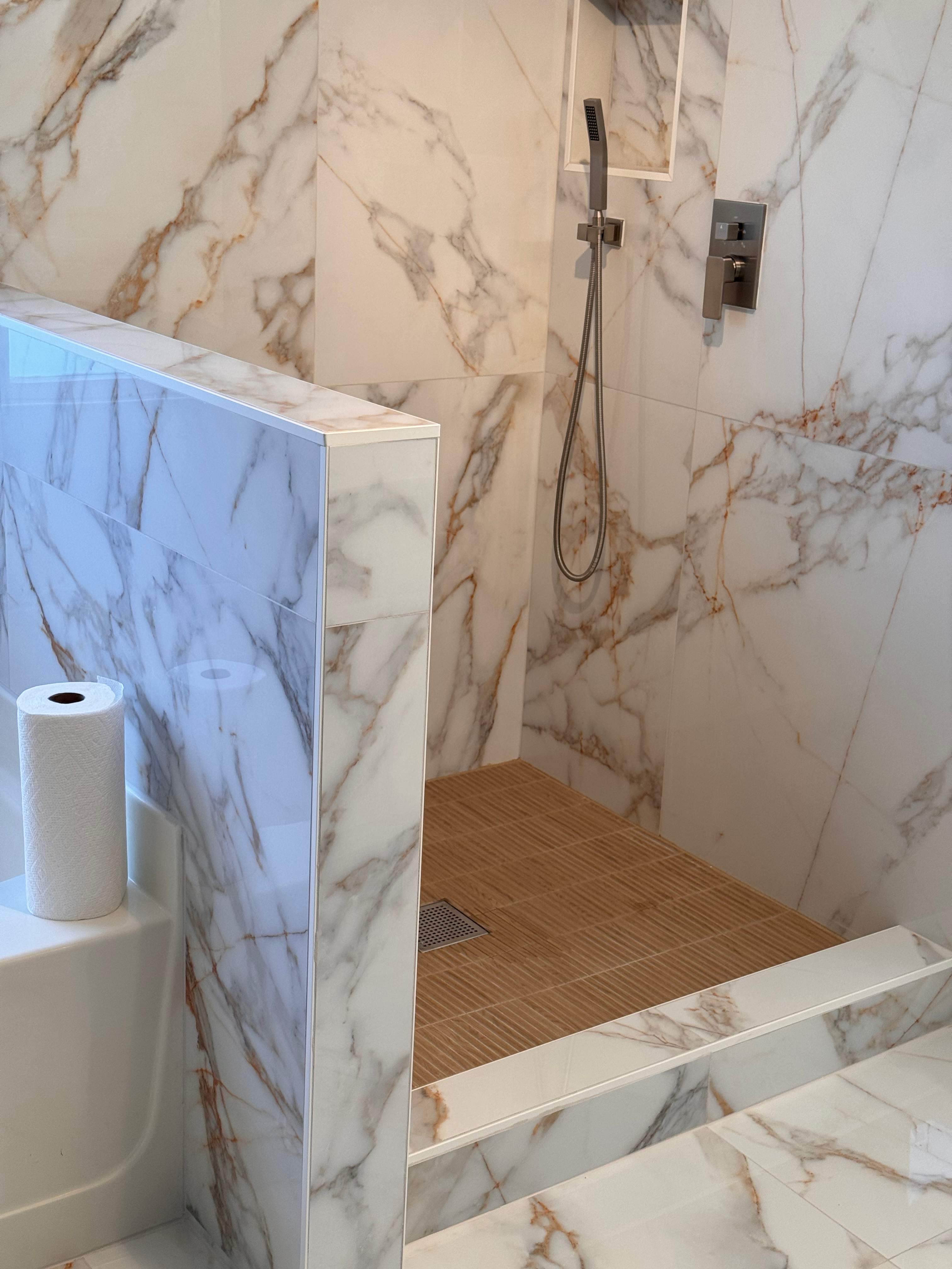 Master bathroom renovation by Prudencio