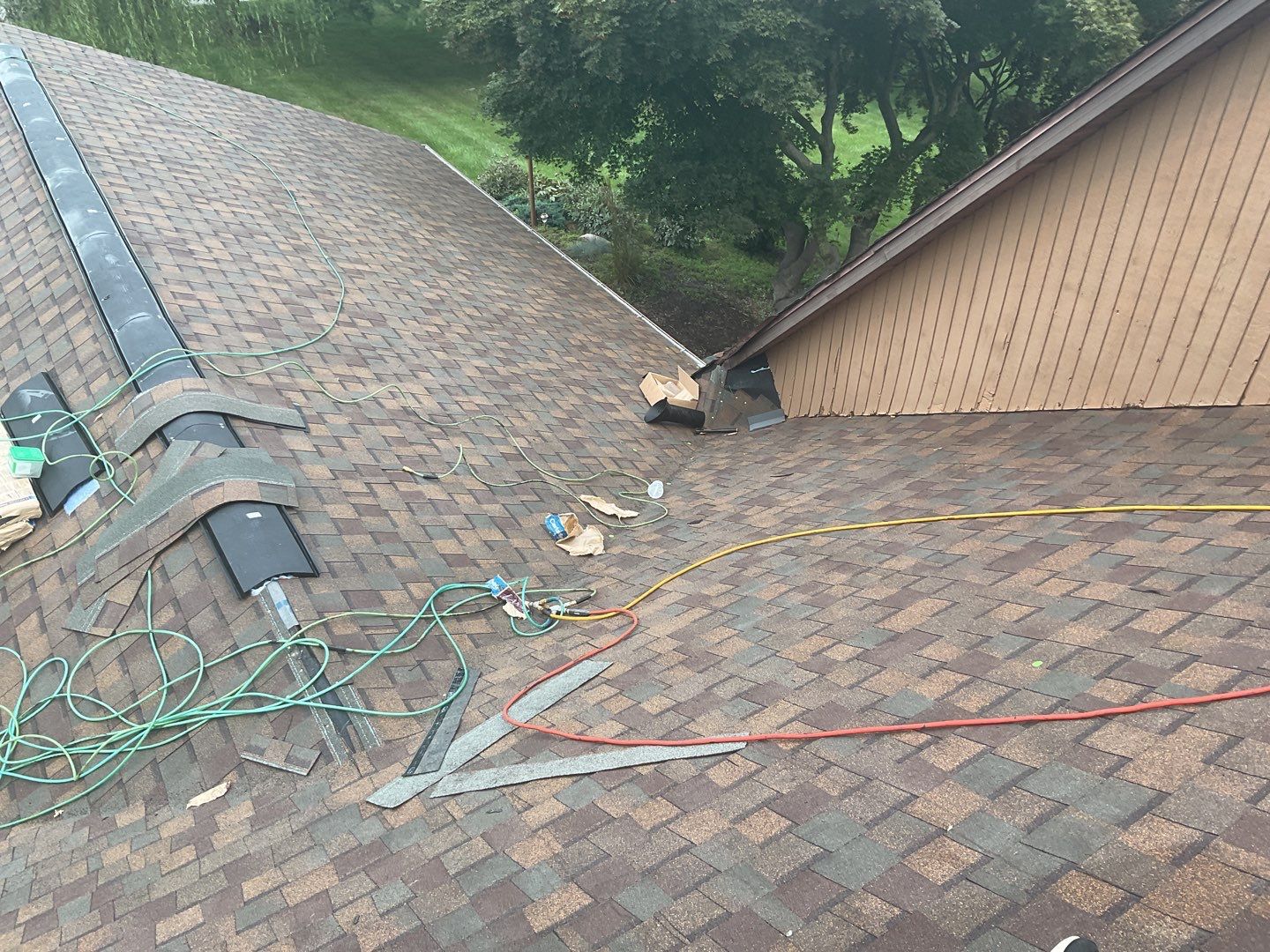 New Shingle Roof, New Skylights, New Windows, Repair T-1 11 panels by Alpha Design Services