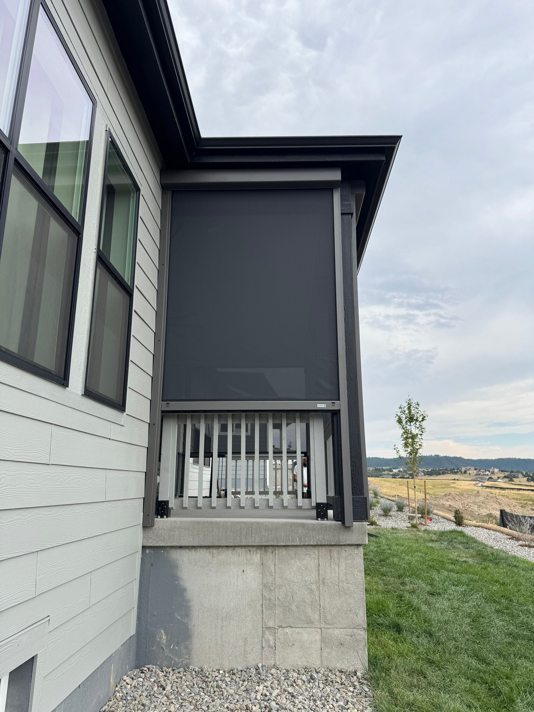 Retractable All-Weather MagnaTrack Screen Installation for Castle Rock Patio by Outdoor Solutions Colorado