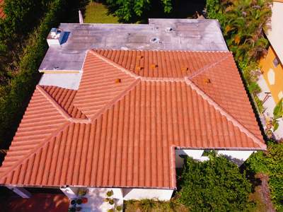 Residential Roofing Installation using Tile Roof