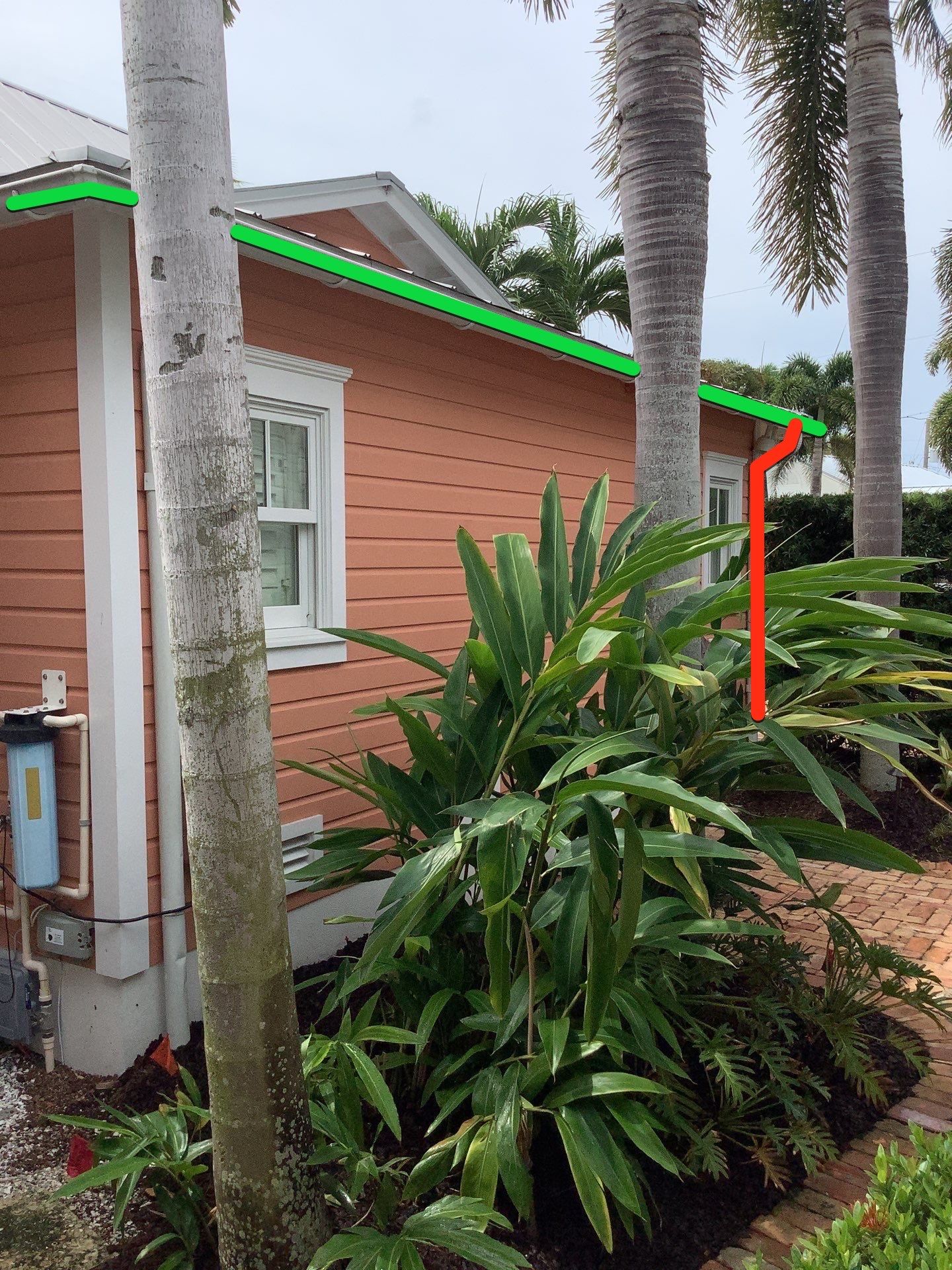 Half-Round Gutters Installation in Boca Grande FL by Gutter Professors