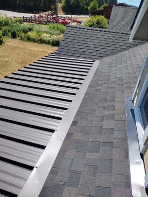 Residential Roof Replacement with Metal Accents