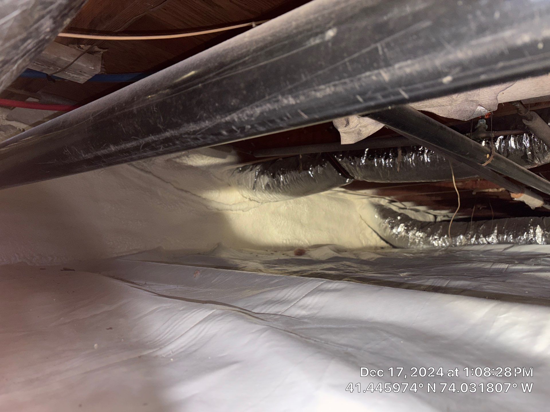 Crawl Space Encapsulation using Closed Cell Spray Foam by NYS Foam & Energy