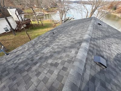 Residential Roofing Replacement - Atlas Architectural Shingle + 60 Mil PVC Flat Porch Roof