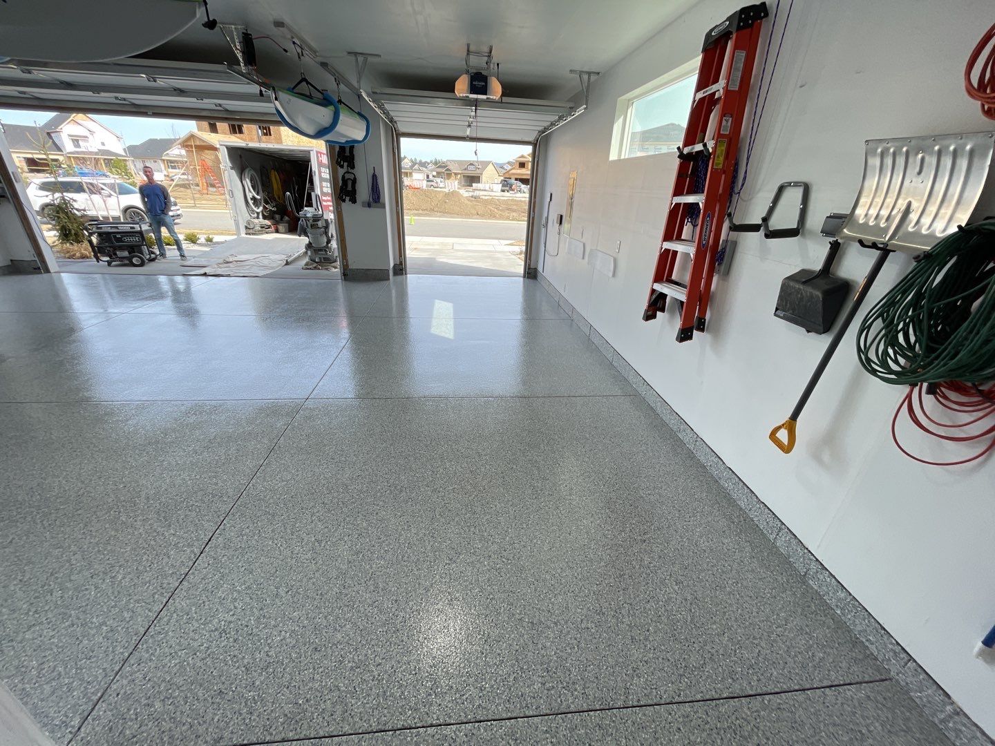 Garage Transformation using Tidal Wave by Croc Coatings, LLC
