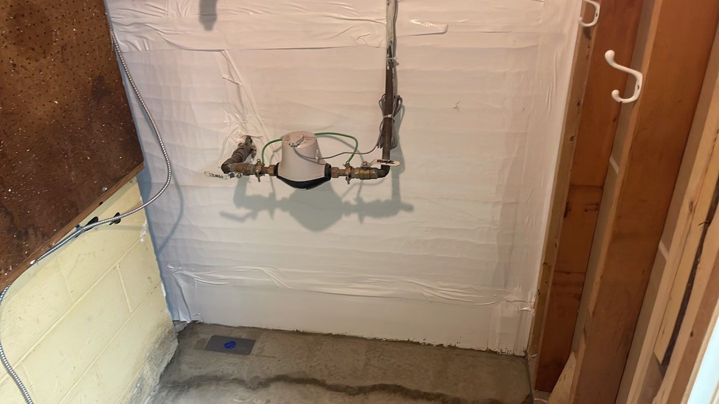 Embedded Fiber Reinforcement and Basement Waterproofing using GrateDrain Waterproofing System by Toledo Basement Repair