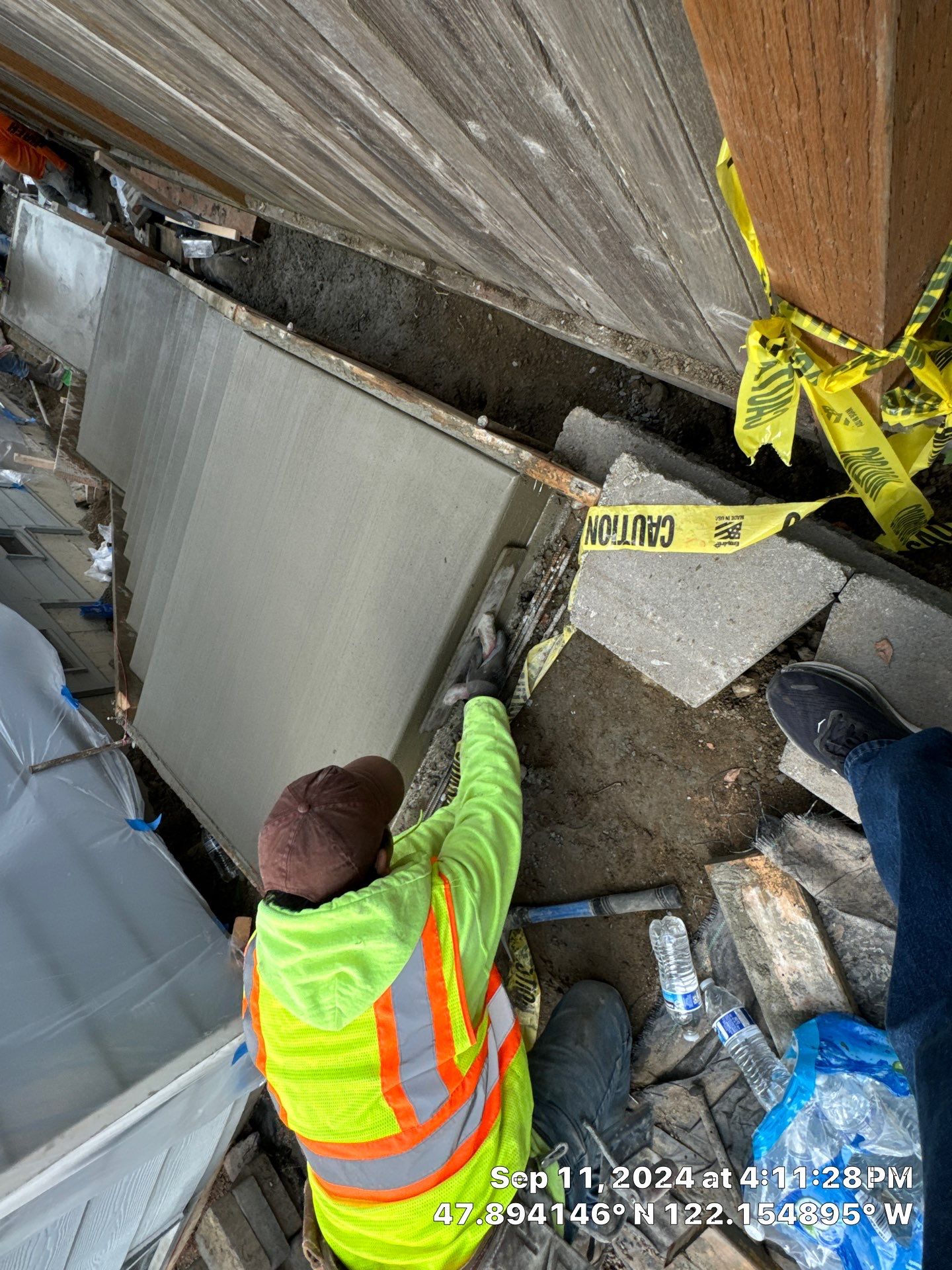 Jireh Outdoor Projects | Concrete Stair Repair and Retaining Wall by Jireh Asphalt & Concrete Inc 