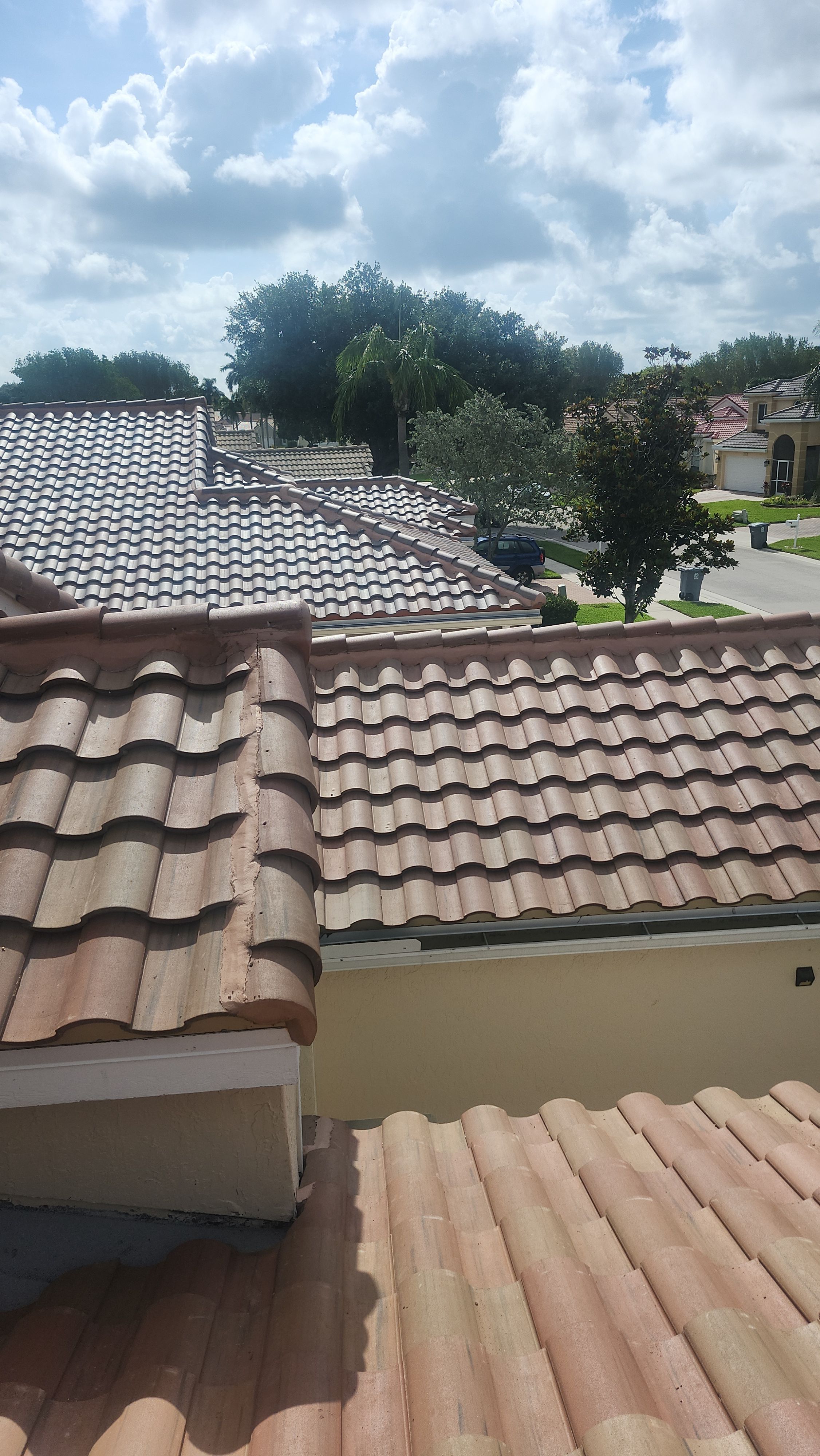 New Barrel Tile Roof Installation and Decking Repair in Boynton Beach by Aastro Roofing