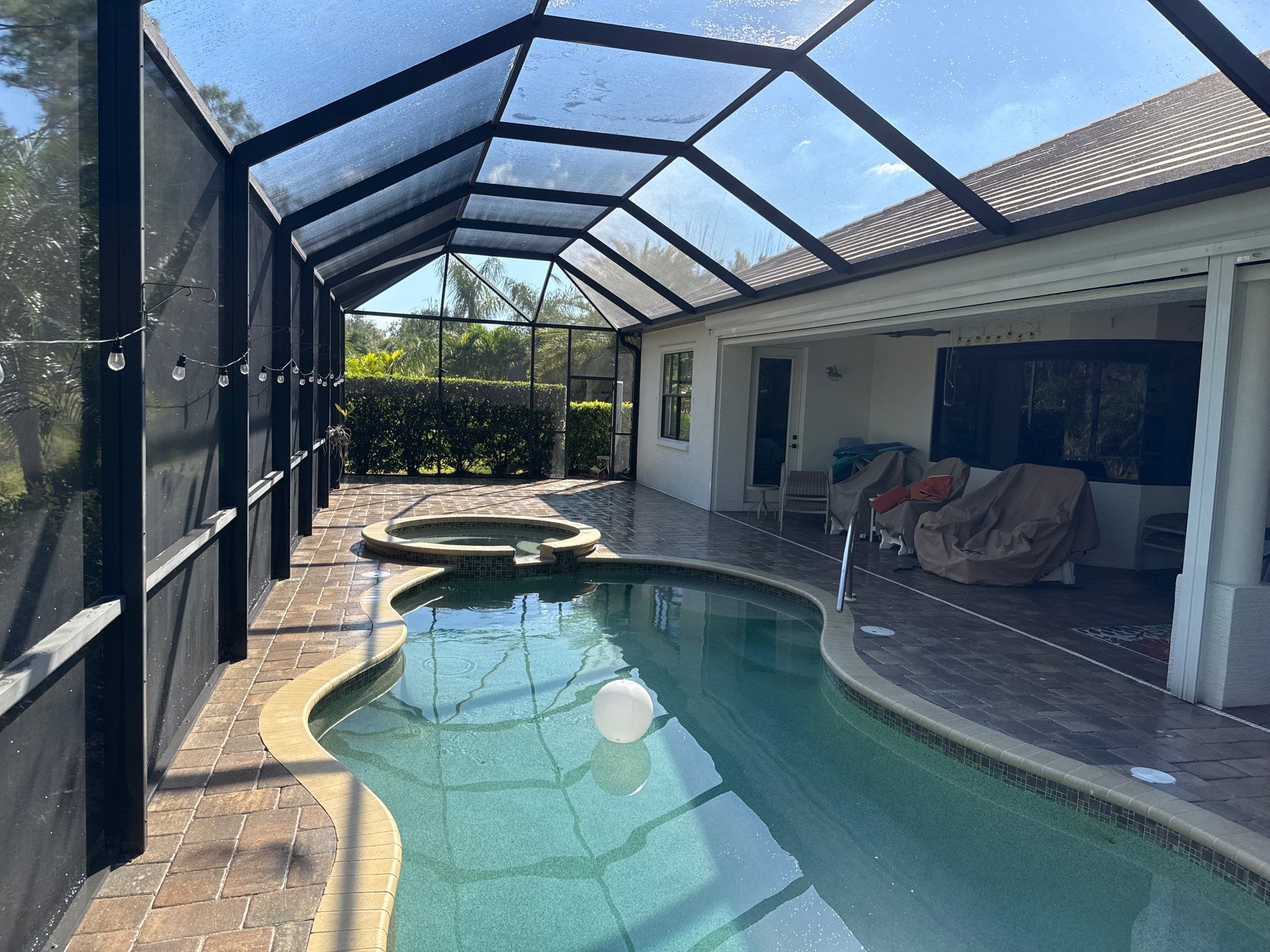 Flat Tile Roof, Paver Pool Deck & Driveway Cleaning | Cove at Twin Rivers, Parrish FL by Sunshine AquaWash