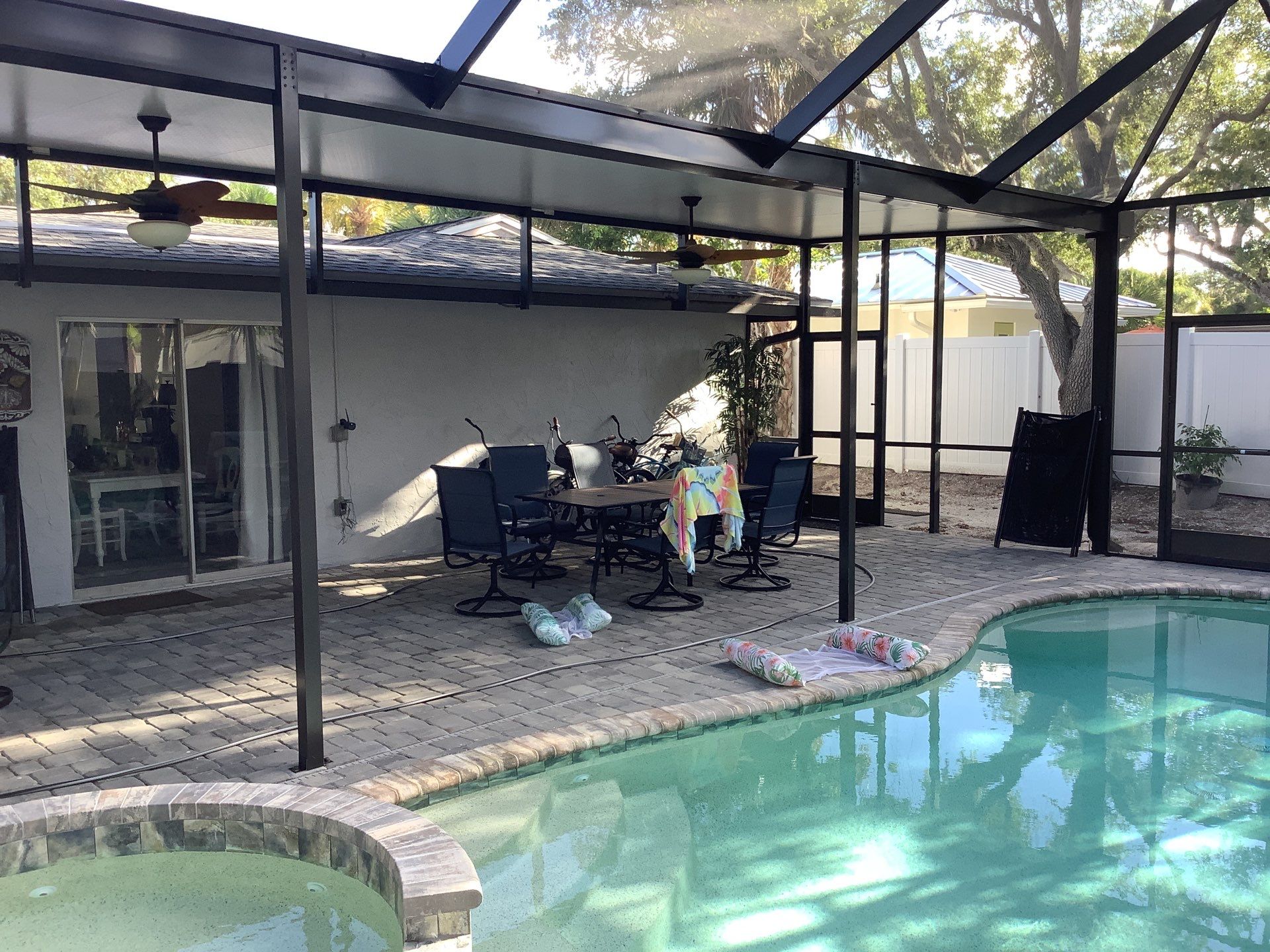 Black Seamless Gutters Installation in Siesta Key FL by Gutter Professors