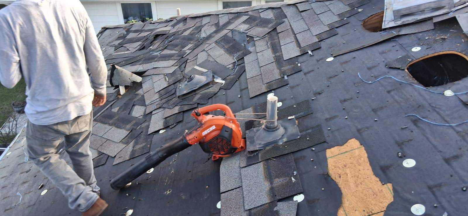 Roofing Replacement and Sheathing Repair in Austin, Texas by Caliber Restoration LLC