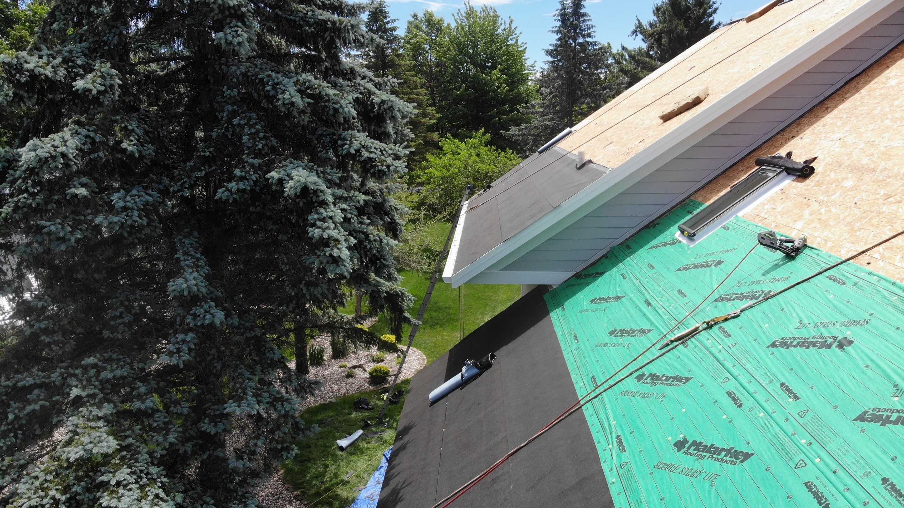 Nekoosa Residential Roof Replacement with Architectural Shingles and Skylights by Mr Roof & Remodeling Co