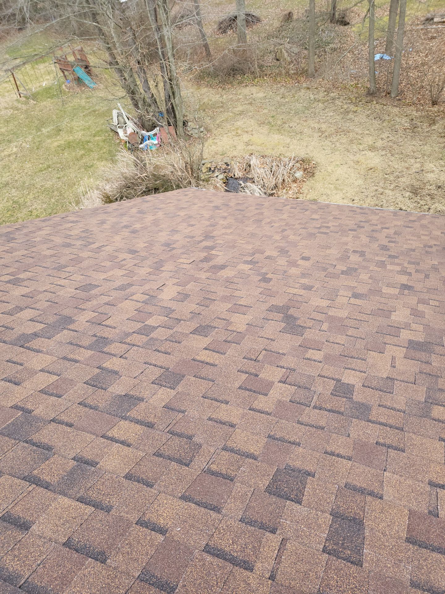 Atlas Pinnacle, Color, Burnt Hickory, Drip Edge, Color, Royal Brown by Eagle Eye Roofing