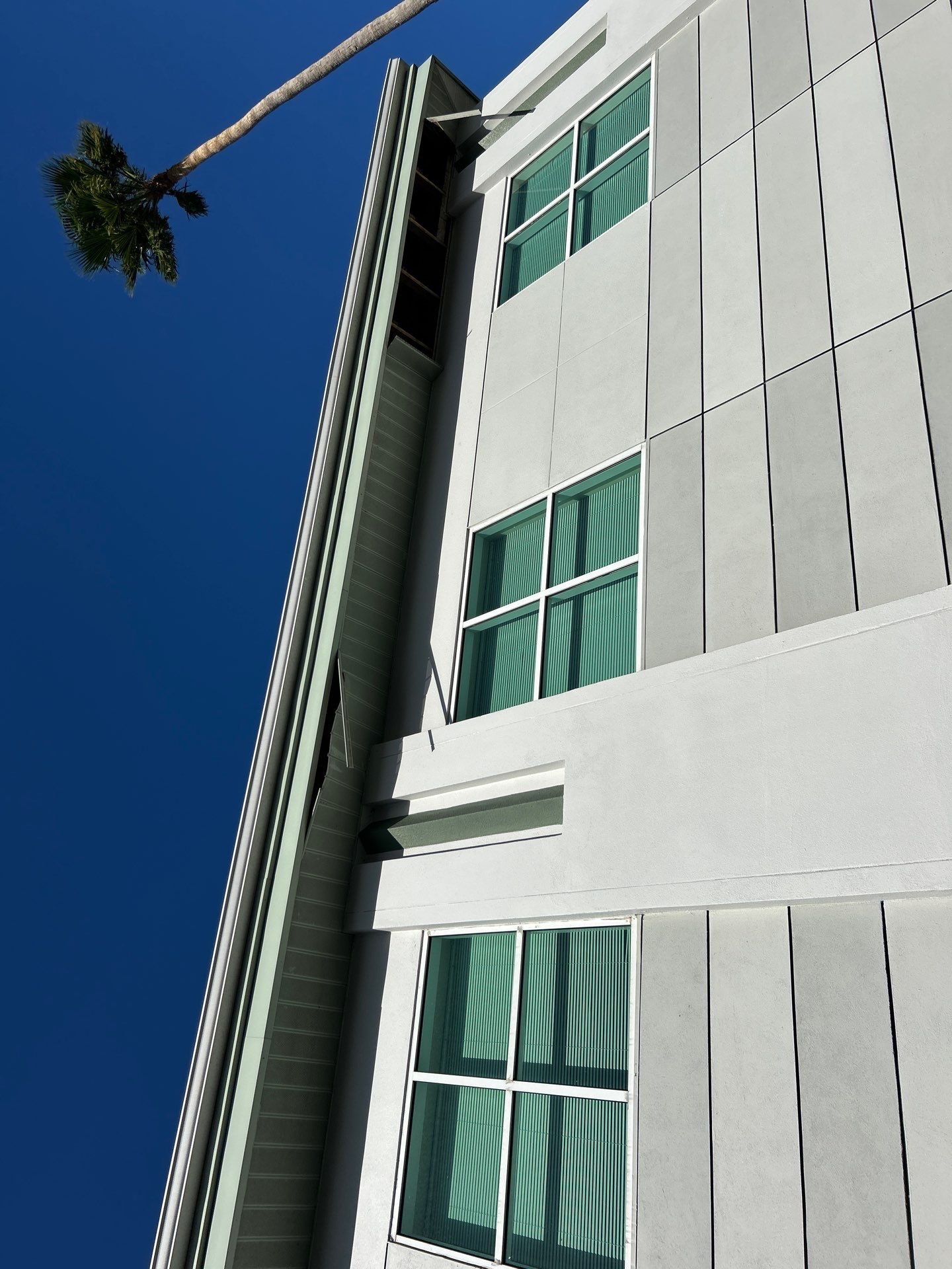 White Soffit and Fascia Repair Project in Sarasota FL by Gutter Professors