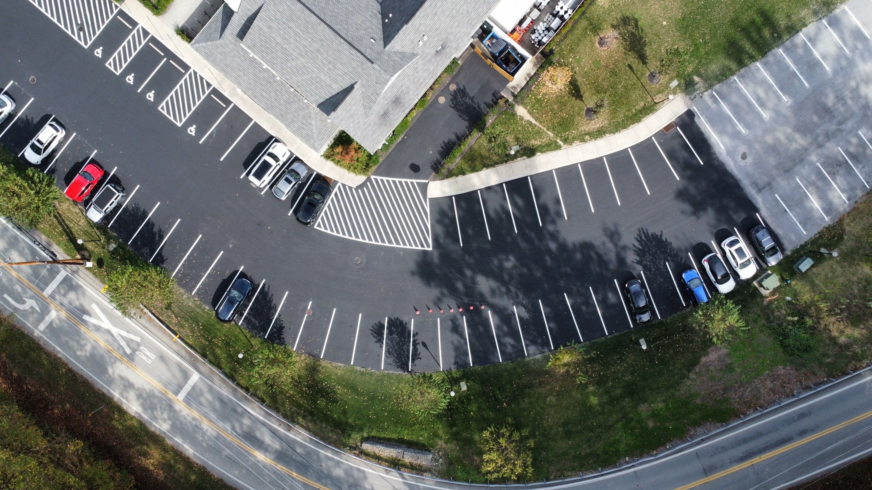 Restaurant Parking Lot by G-Force Parking Lot Striping of Pittsburgh