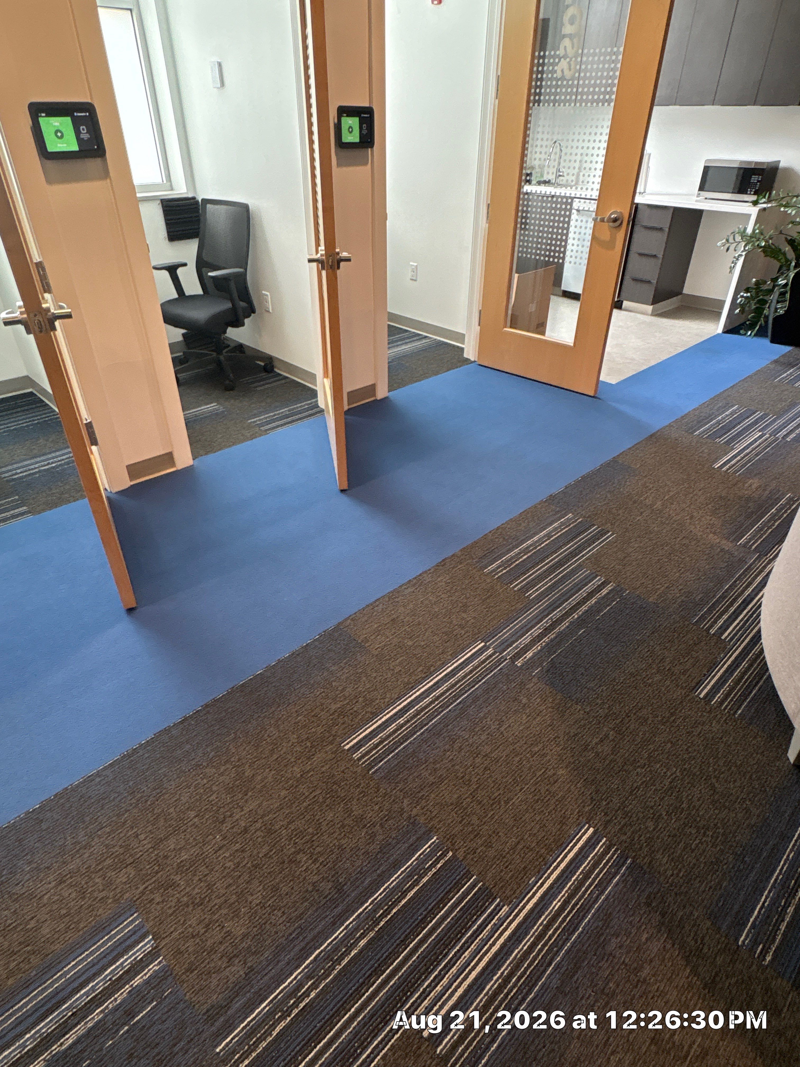 Lincoln Corporate Office Build-Out with Slatted Partitions and Acoustic Baffles by CompanyCam Sales Demo