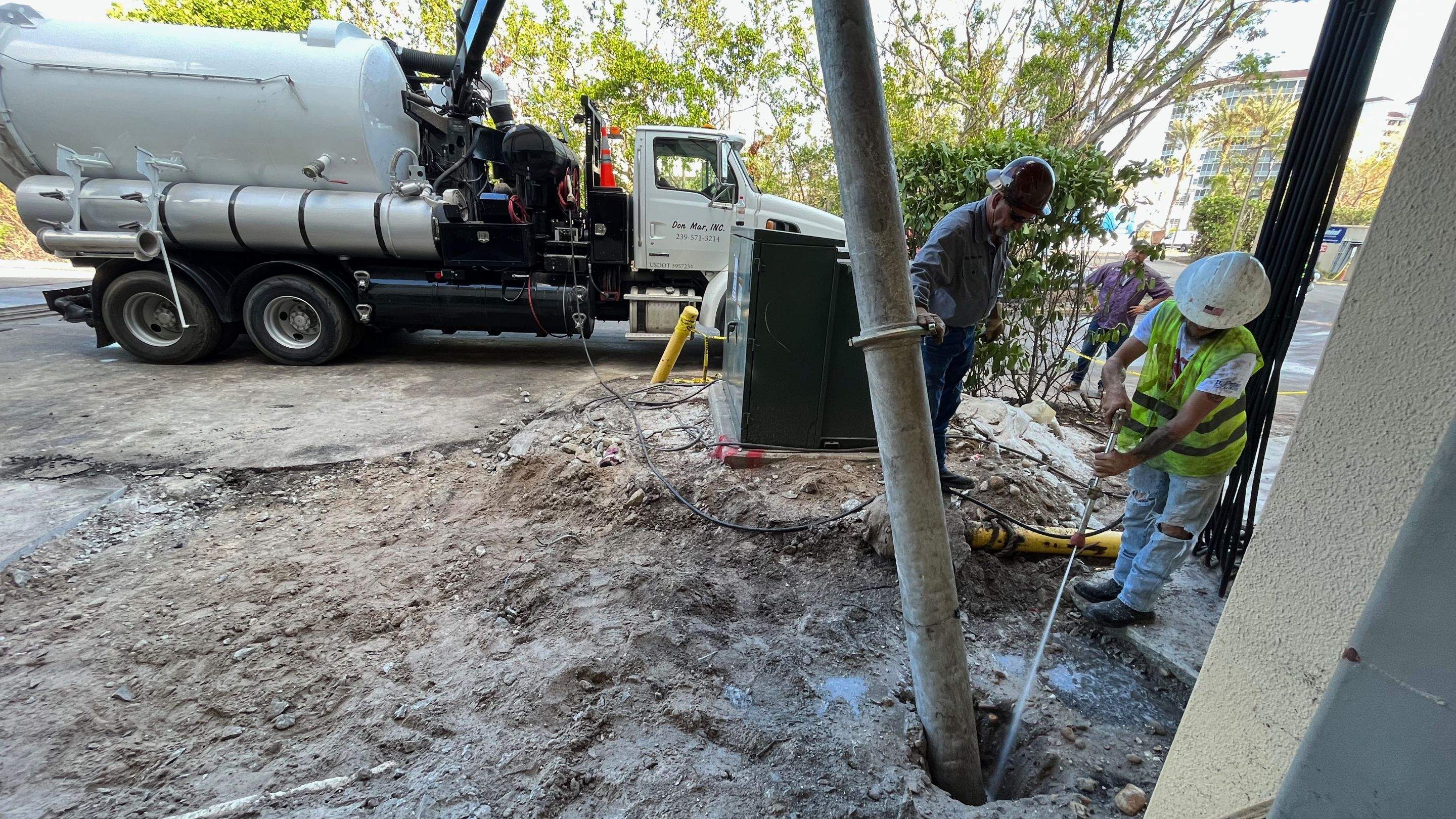 Ritz-Carlton North Service Road Daylighting by Don Mar, Inc. Storm Water Solutions