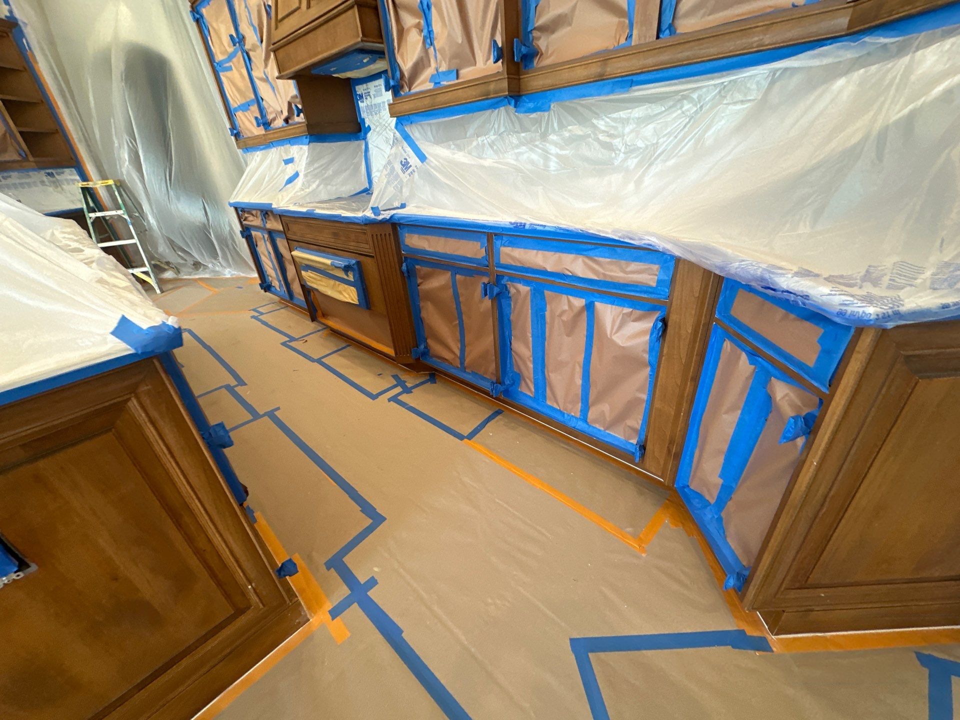 Two Tone Cabinets Repaint by Fresh Coat Painters