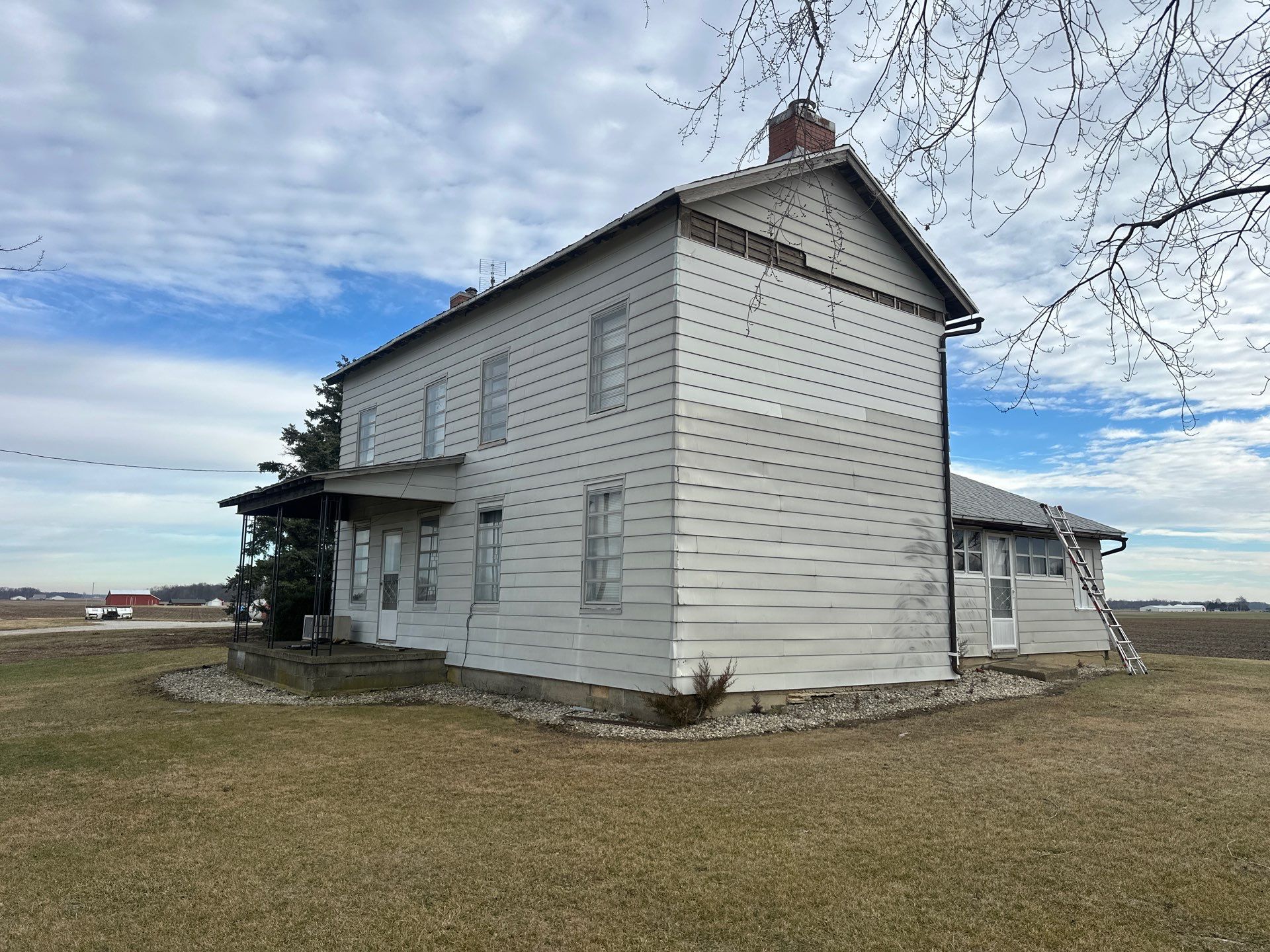 Mechanically Seamed Standing Seam Metal Roof in LaFontaine, Indiana Farmhouse Renovation by 4Ever Metal Roofing