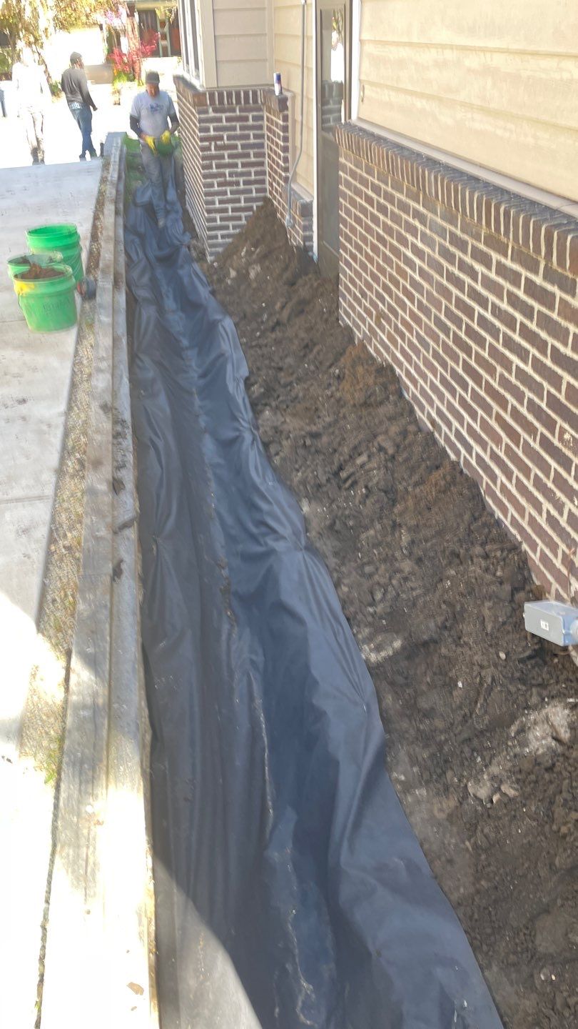 Foundation Drainage Board & French Drain in Southwest Minneapolis by Waterproofing Northeast