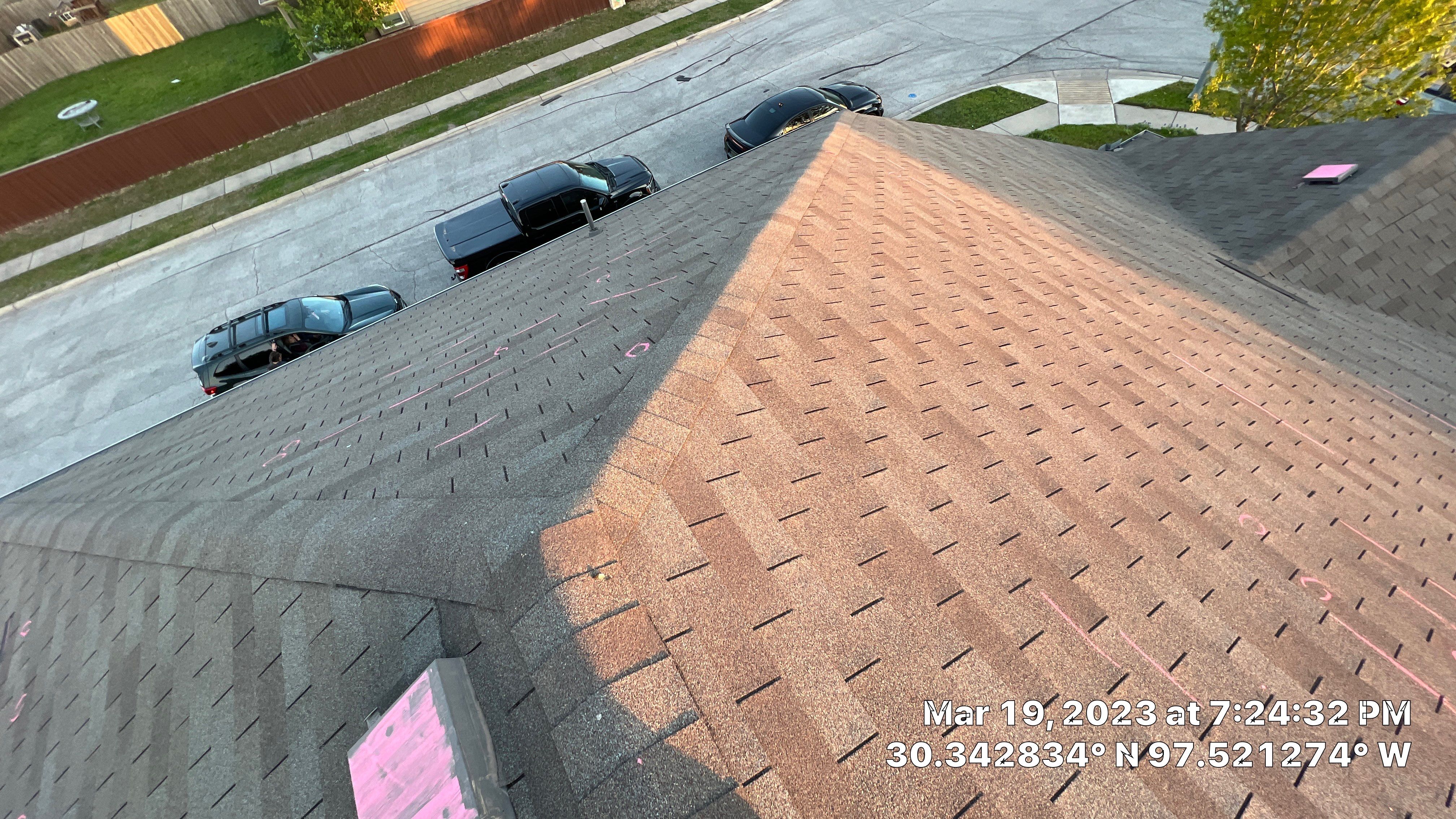Storm Damage Roof Replacement and Interior Ceiling Repair in Manor by Caliber Restoration LLC
