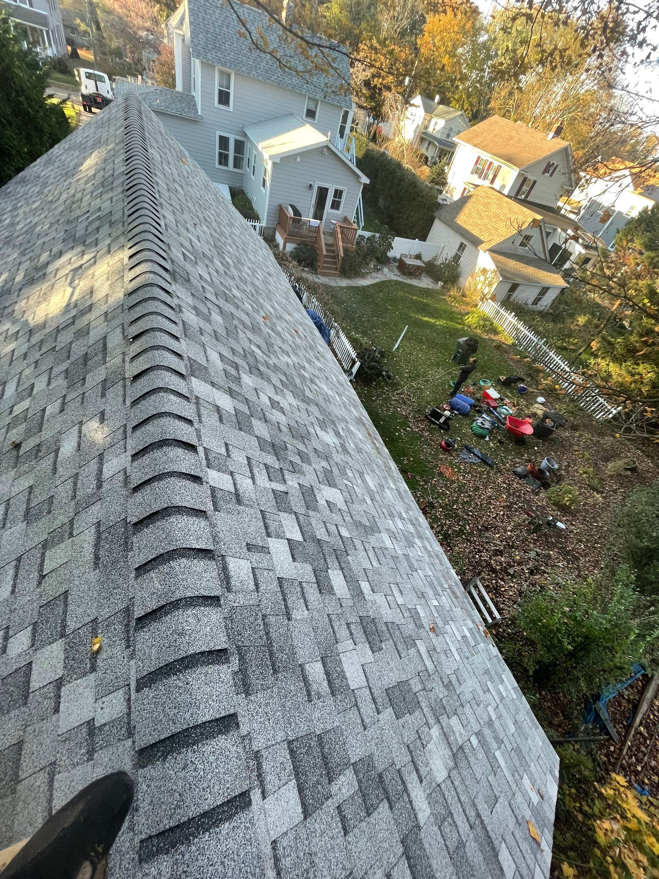 Residential Roofing Installation using Owens Corning TruDefinition Sierra Gray by A Plus Exterior