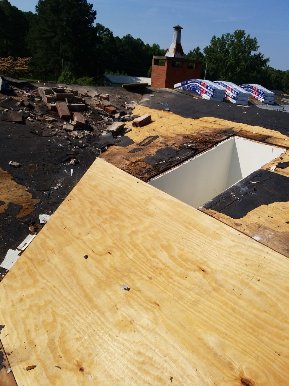 Re-roof by American Roofing NC