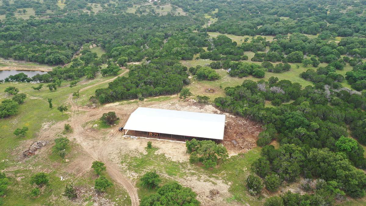 150K Equestrian center with 25K backup tank for potable water. by Hill Country Rain Water