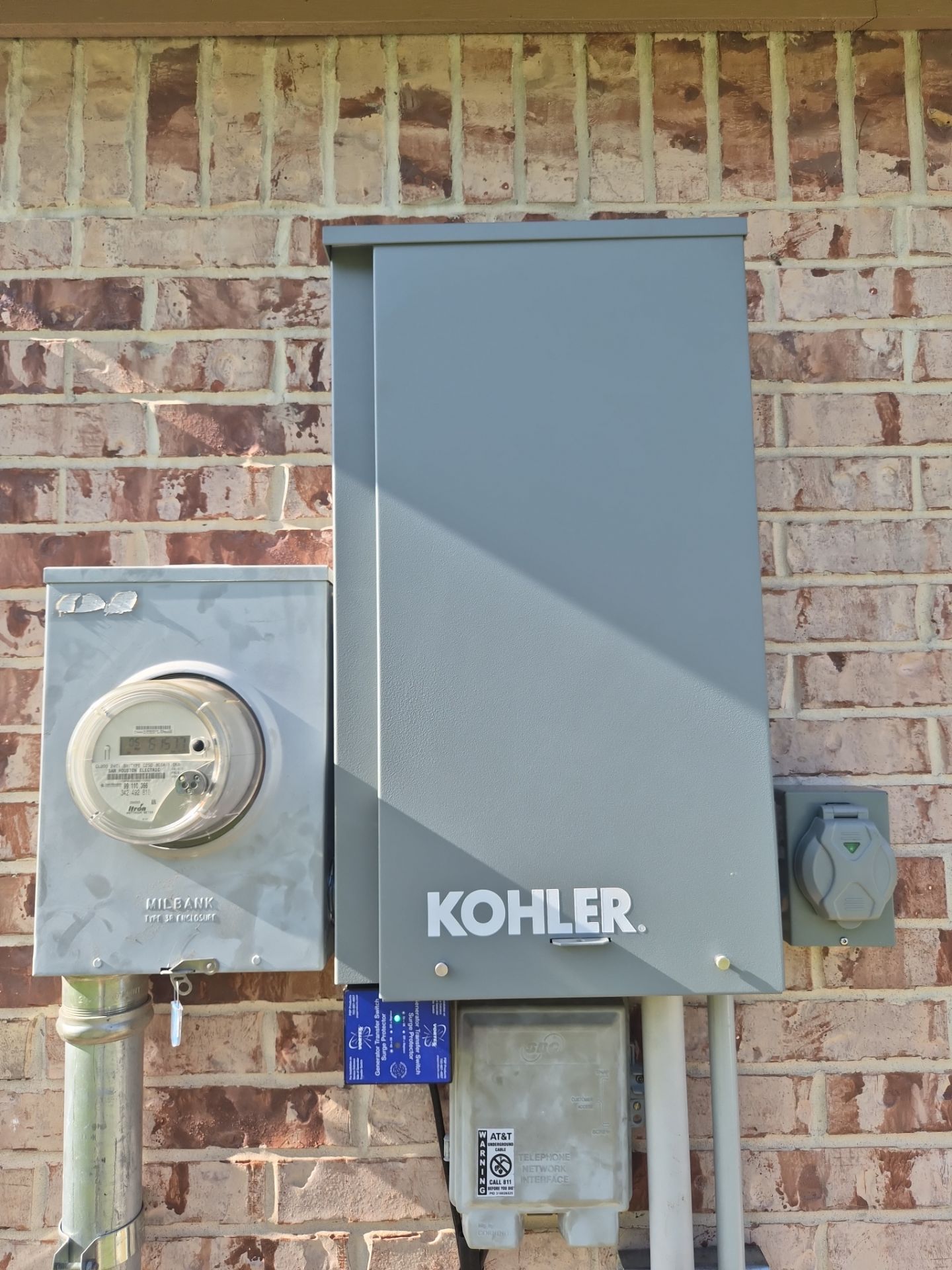 Kohler Standby Generator Installation with Propane Connection in Cleveland, Texas by GenTex Elite Services