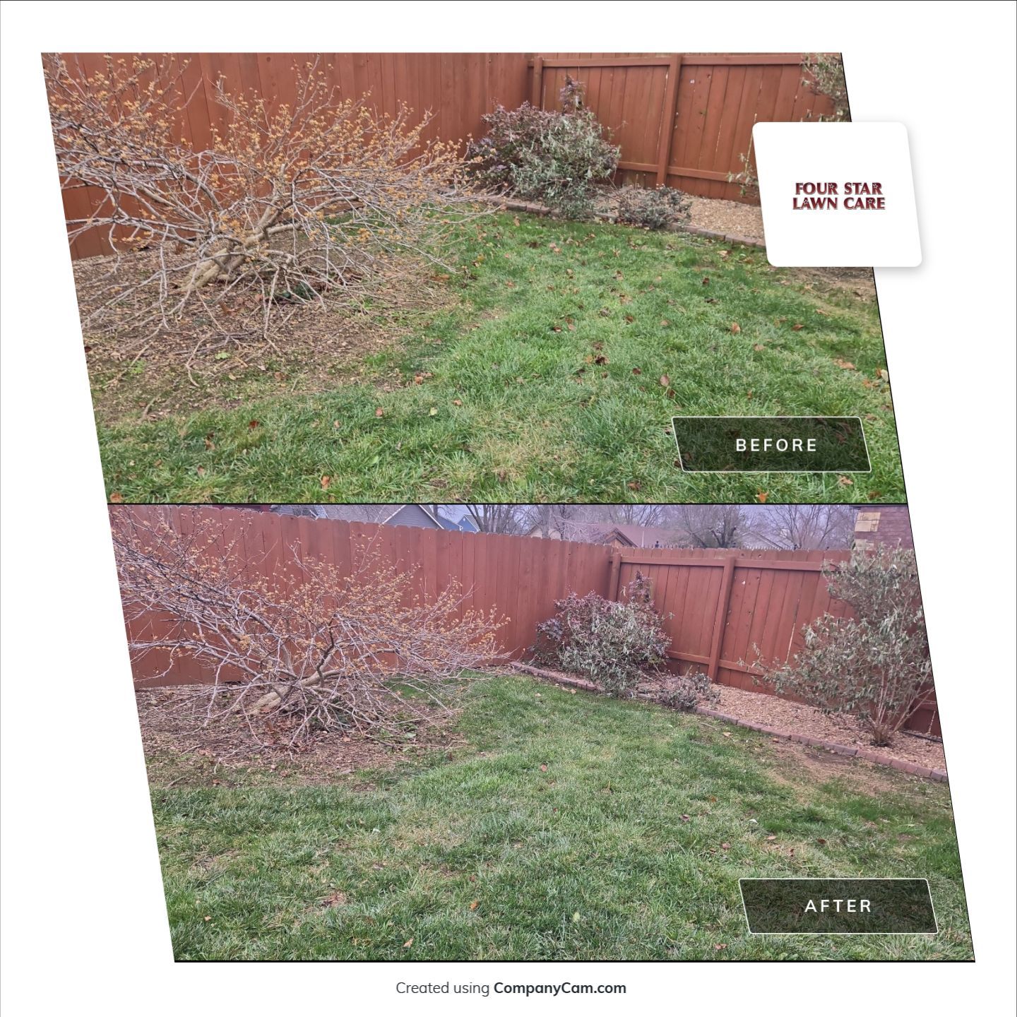Project in Andover by Four Star Lawn Care