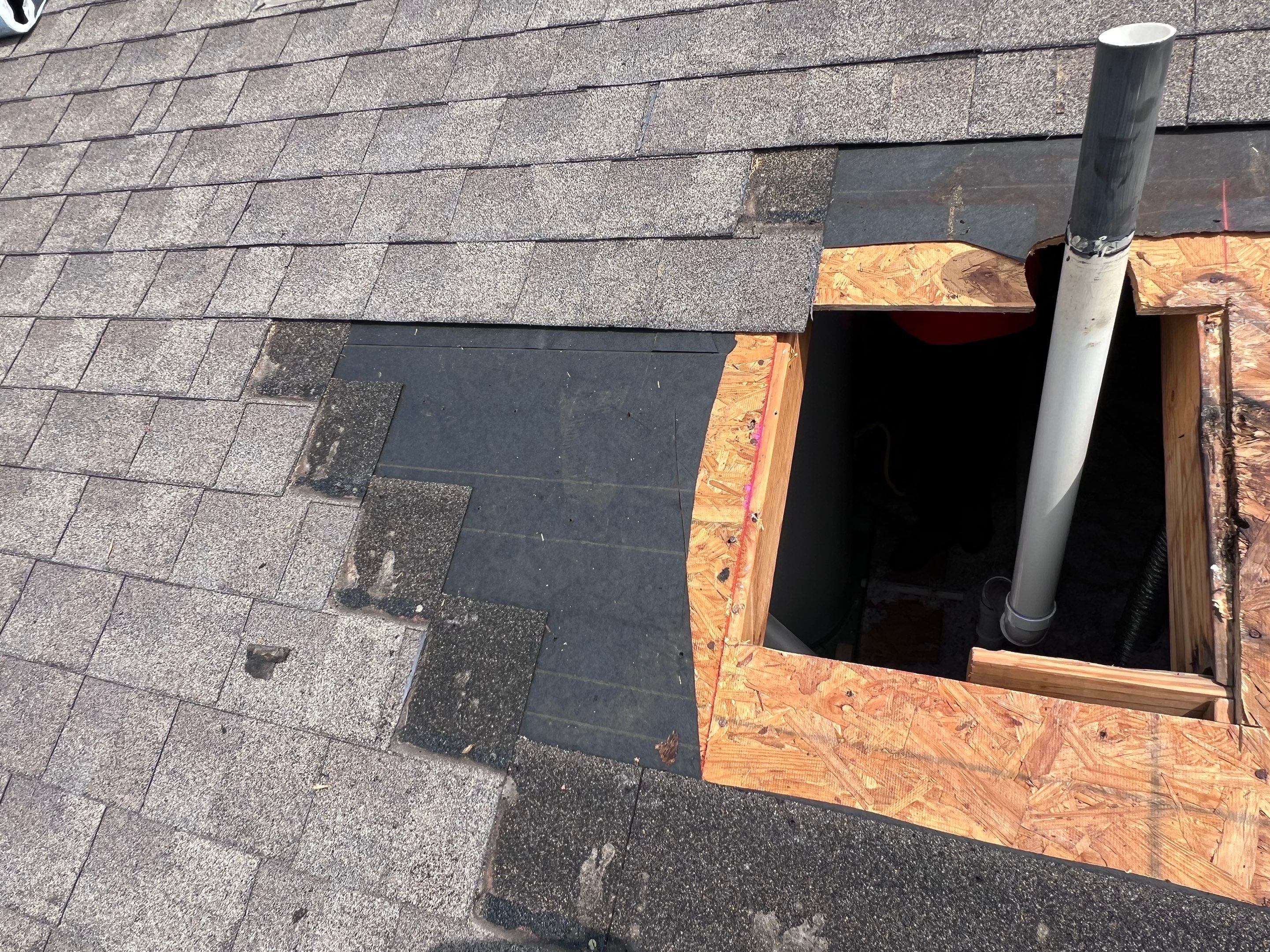 Hail Damage using Owen's Corning Duration (Lifetime) Shingles by Roof Repair Company
