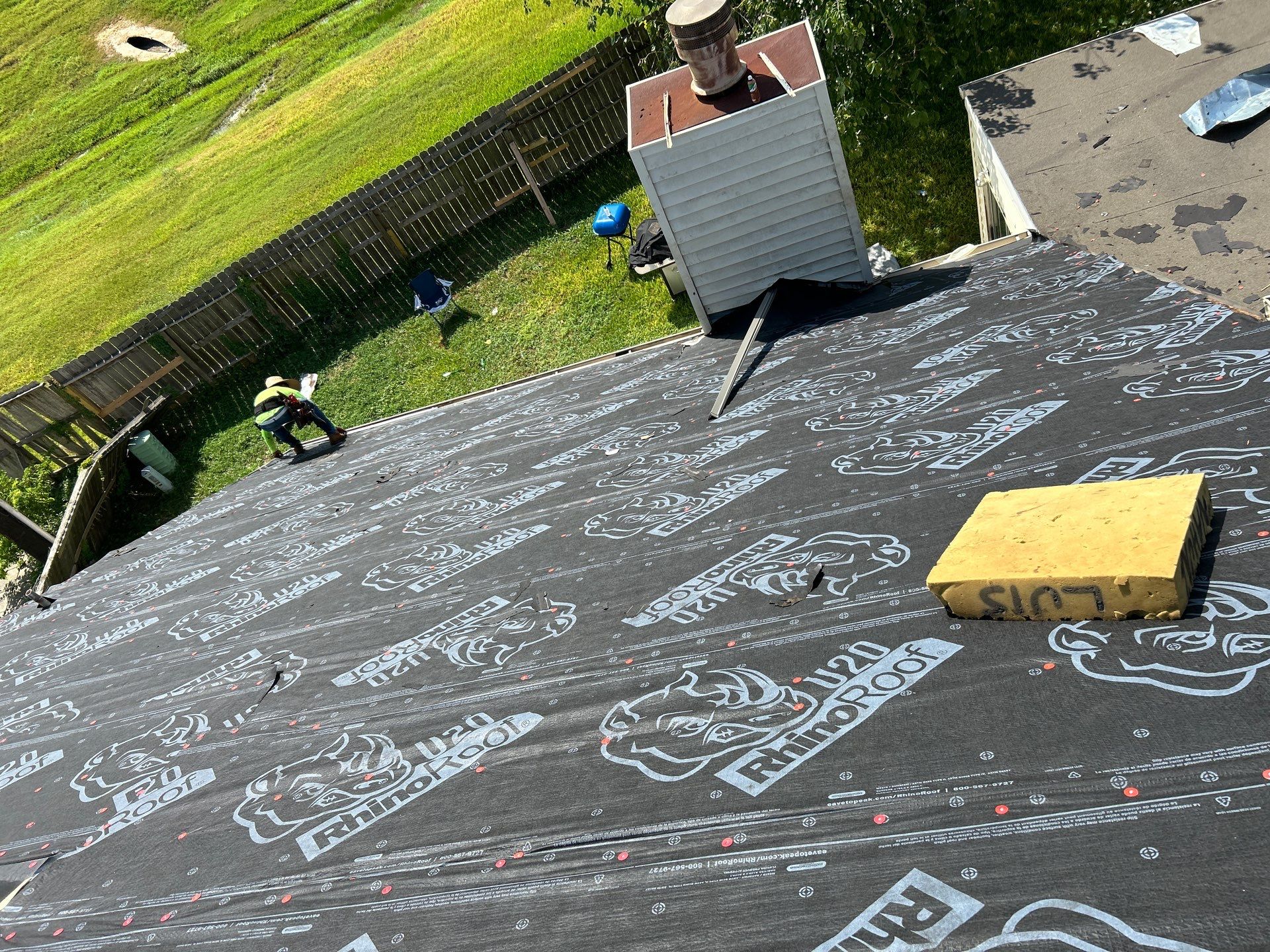 Residential Roofing Installation using Owen's Corning Duration (Lifetime) Shingles by Roof Repair Company