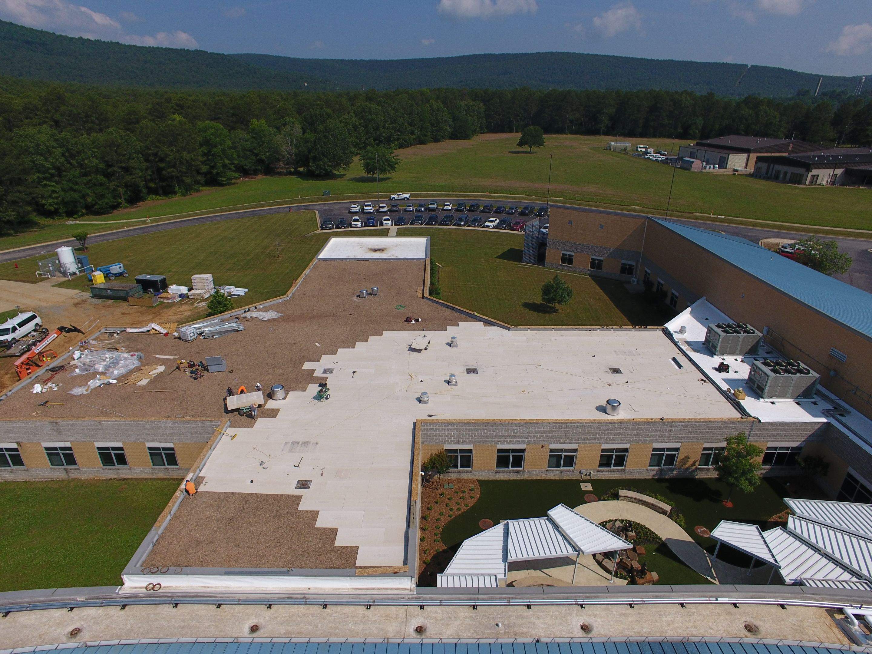 Choctaw Nation Hospital - Med Surg Building by Hostetler Roofing
