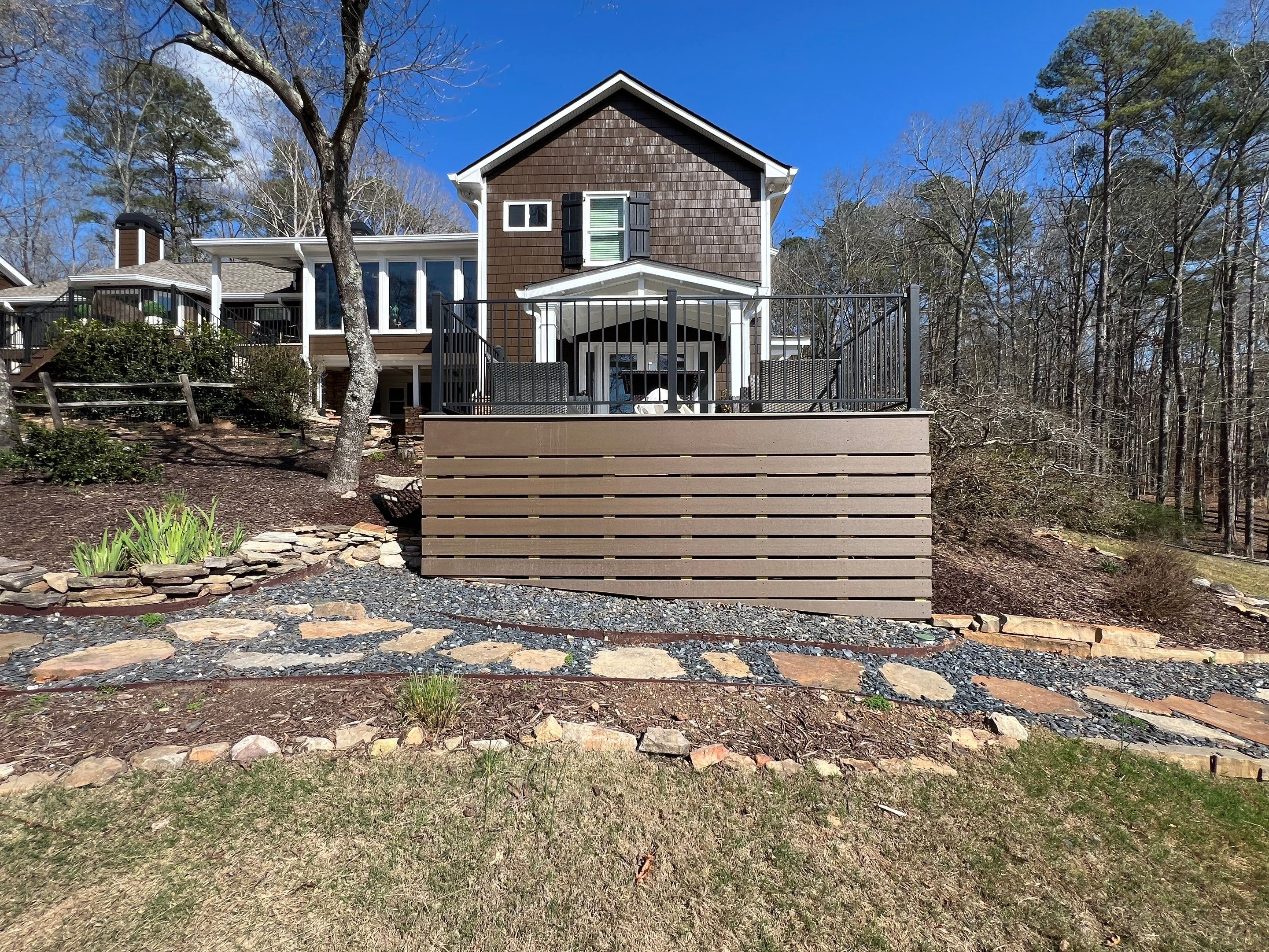 Deck And Porch using TimberTech by Swift Home Renovations 