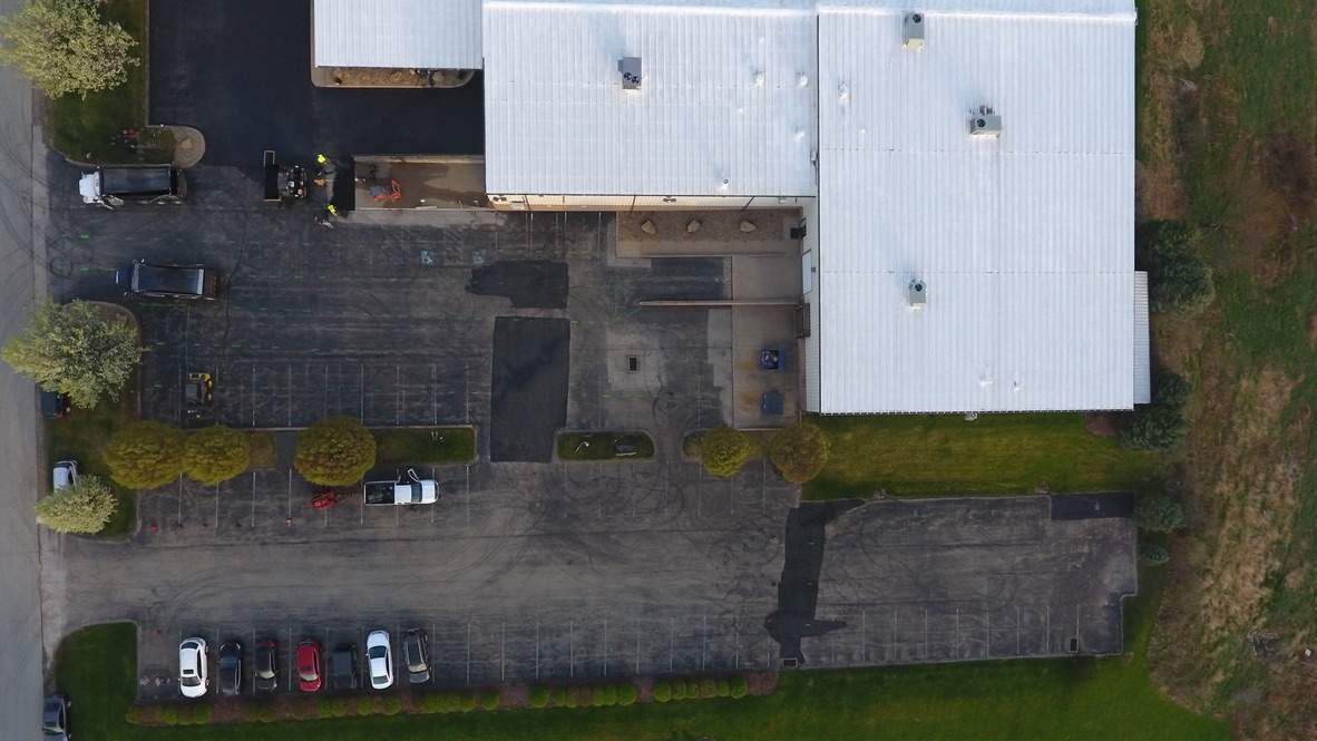 Asphalt Resurface Commercial Park Lot using asphalt by Brant's Asphalt