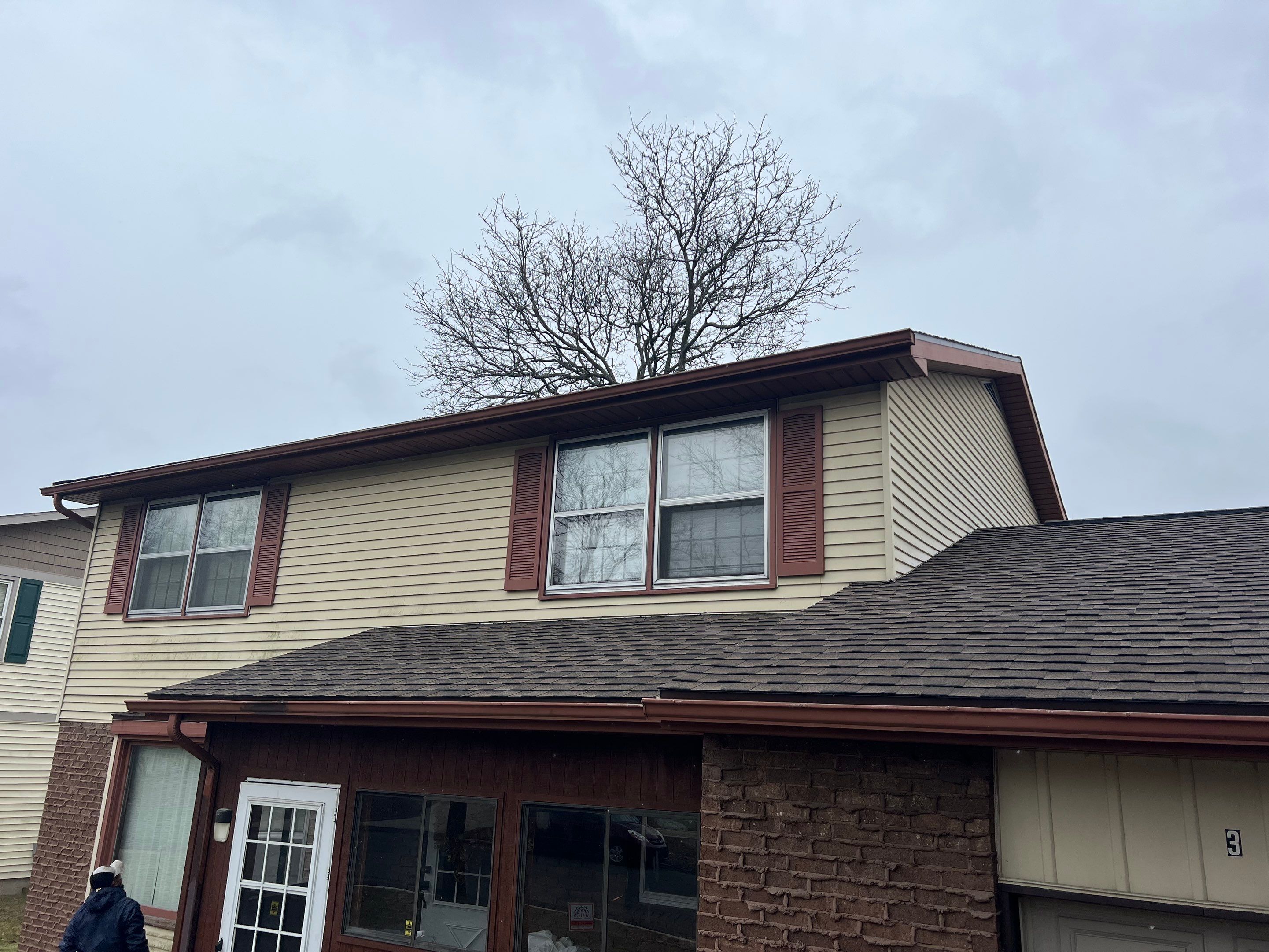 Residential Roofing Installation using GAF TIMBERLINE HDZ- Barkwood by Avalon Roofing and Exteriors